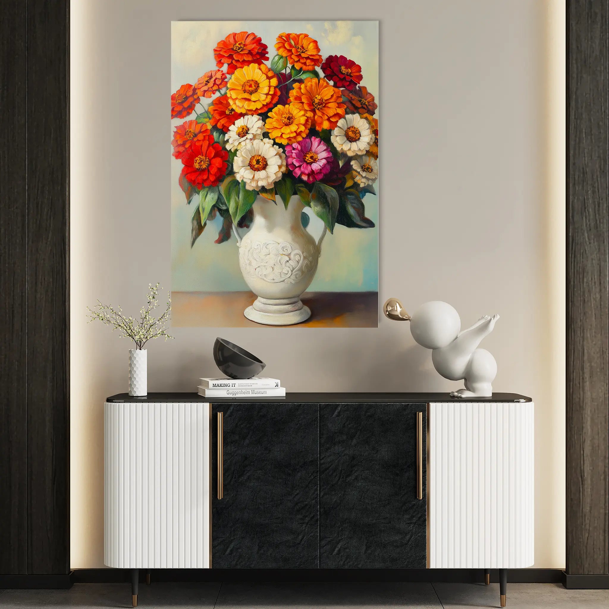 Floral Canvas Wall Art WAD1141-F 90 x 60 cm / Stretched on hidden frame