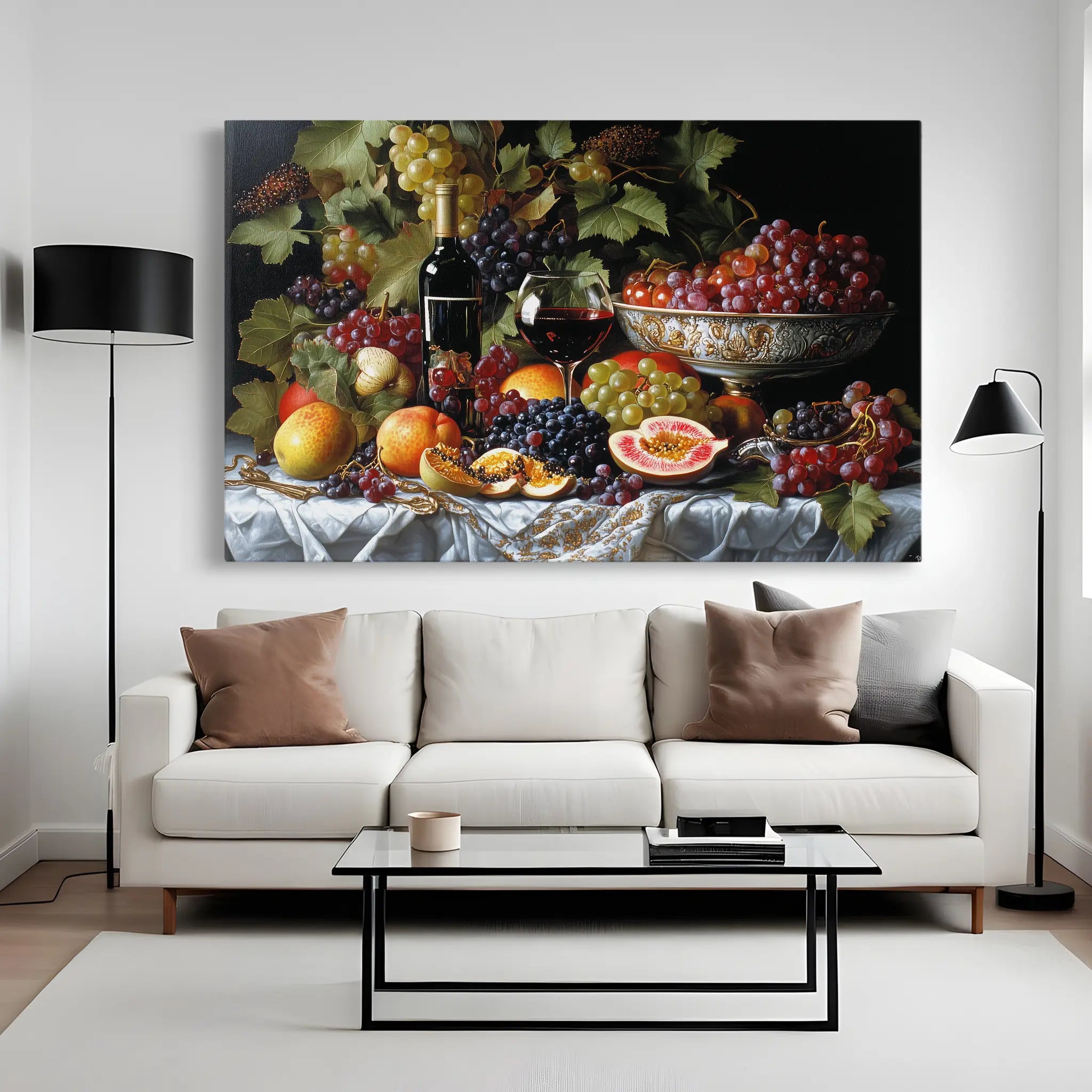 Floral Canvas Wall Art WAD1142-F 90 x 60 cm / Stretched on hidden frame