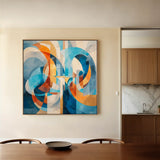 Abstract 1143 Canvas Art 60 x 60 cm / Stretched on hidden frame