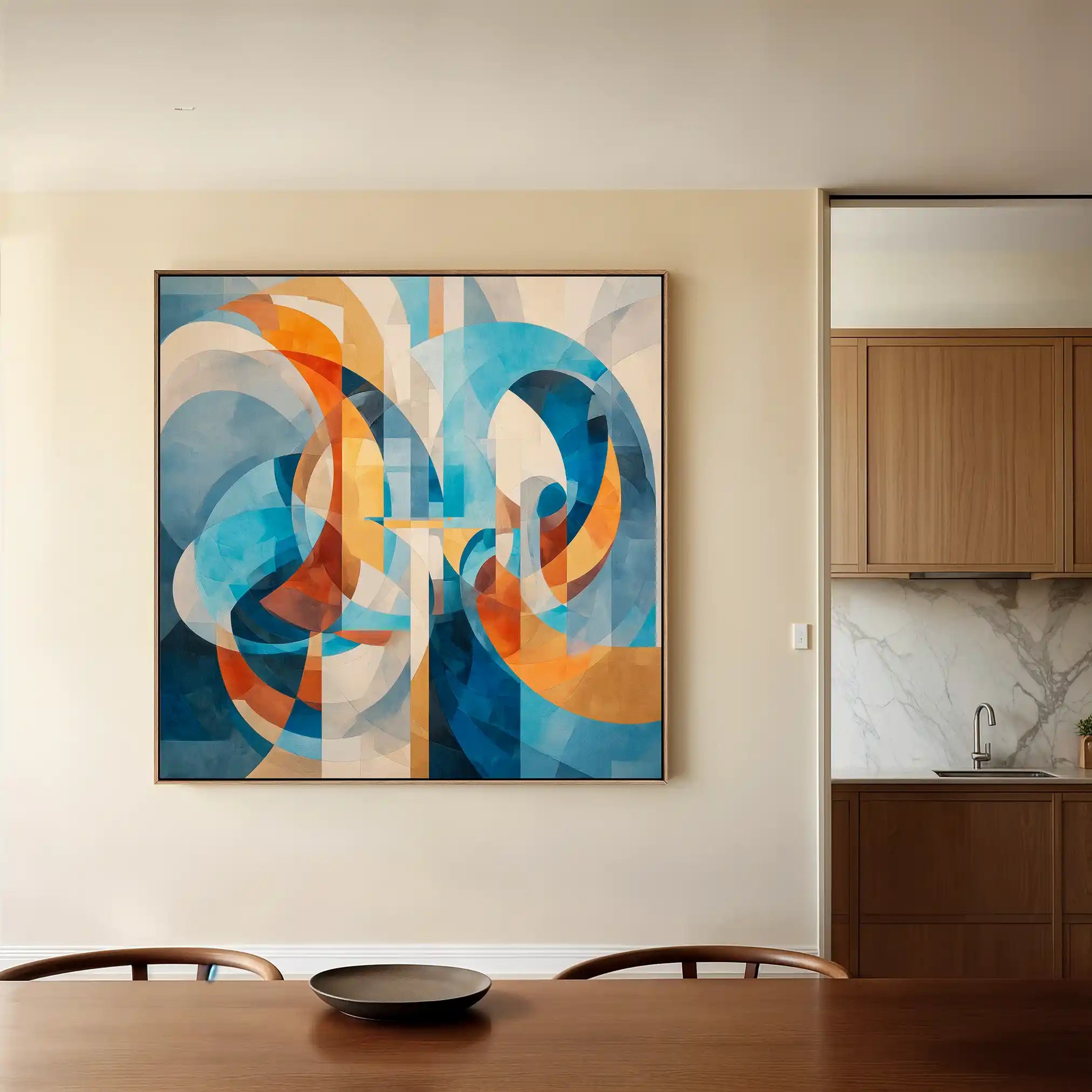 Abstract 1143 Canvas Art 60 x 60 cm / Stretched on hidden frame