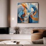 Abstract 1143 Canvas Art 60 x 60 cm / Stretched on hidden frame