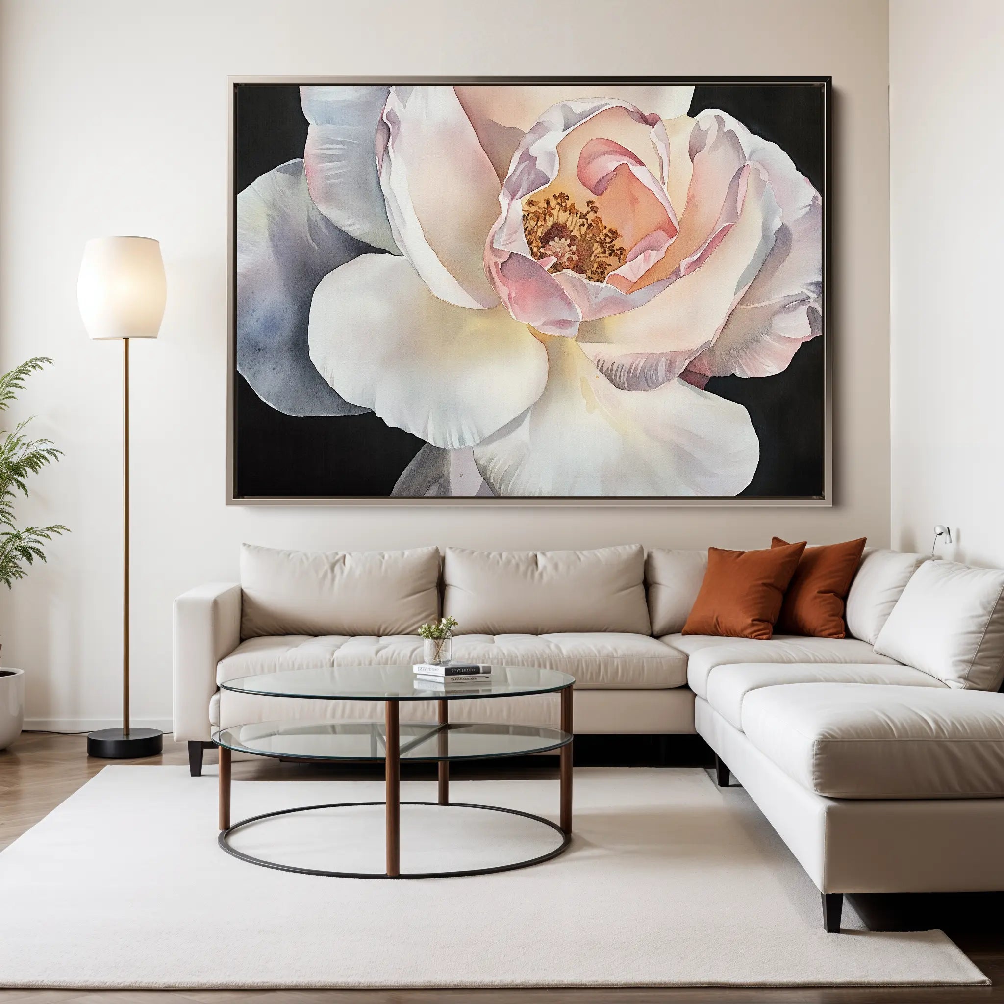 Floral Canvas Wall Art WAD1144-F 90 x 60 cm / Stretched on hidden frame