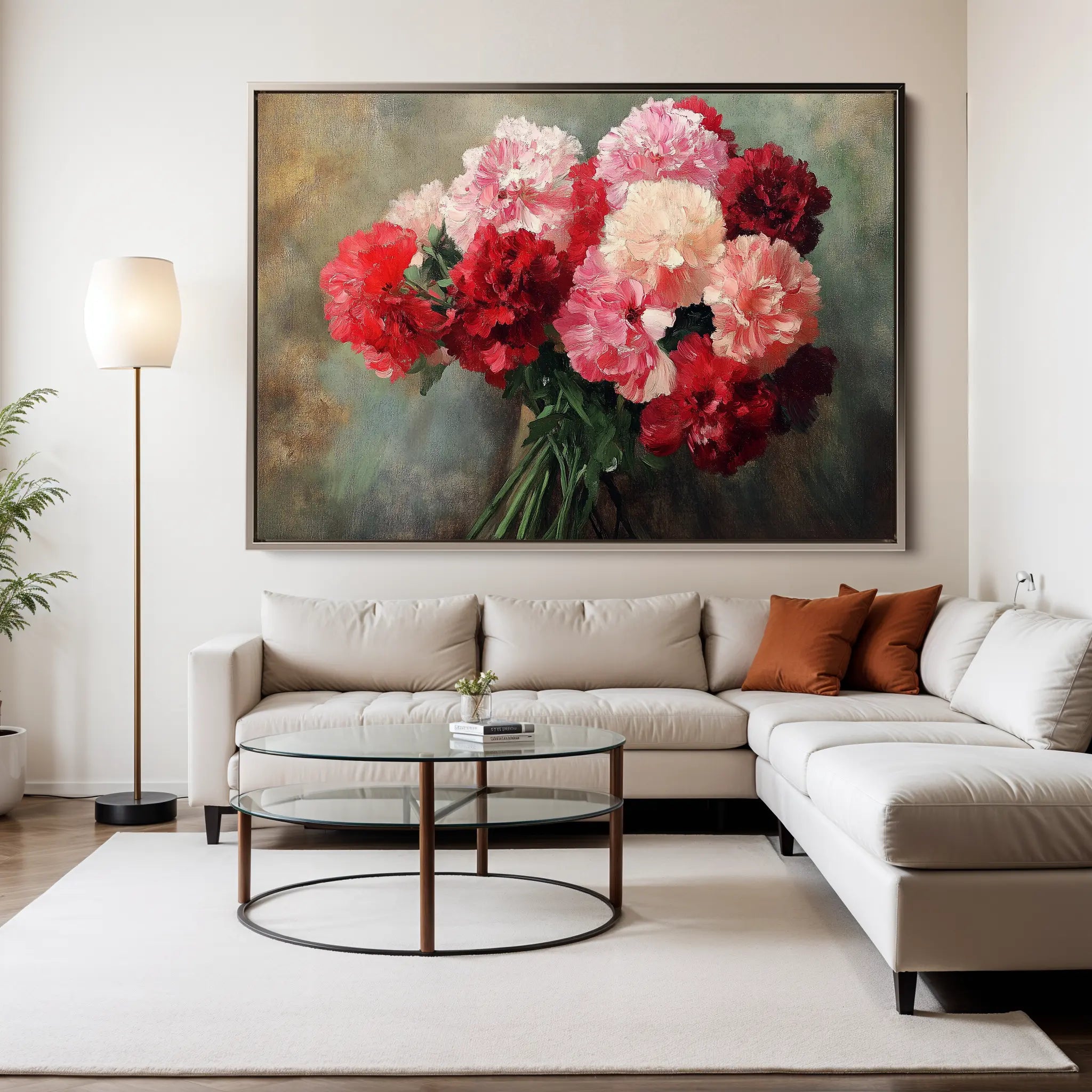 Floral Canvas Wall Art WAD1145-F 90 x 60 cm / Stretched on hidden frame