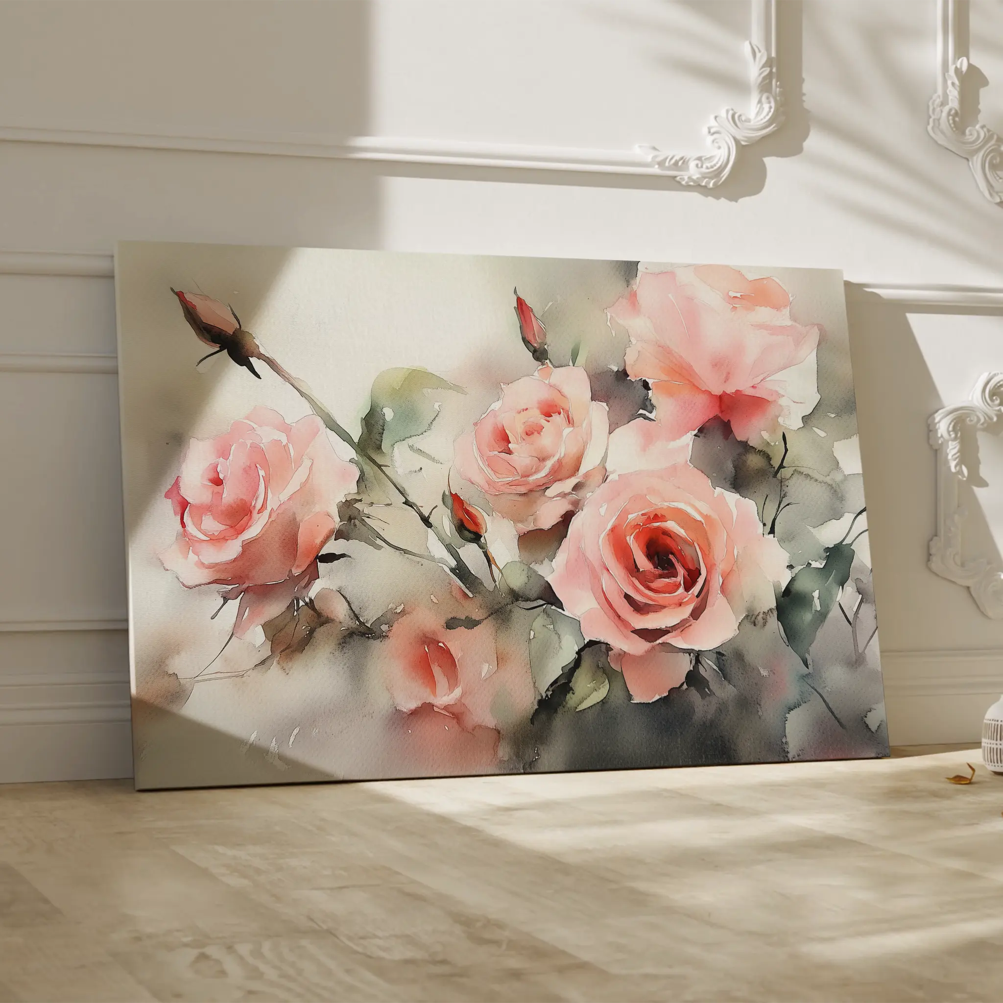 Floral Canvas Wall Art WAD1146-F 90 x 60 cm / Stretched on hidden frame