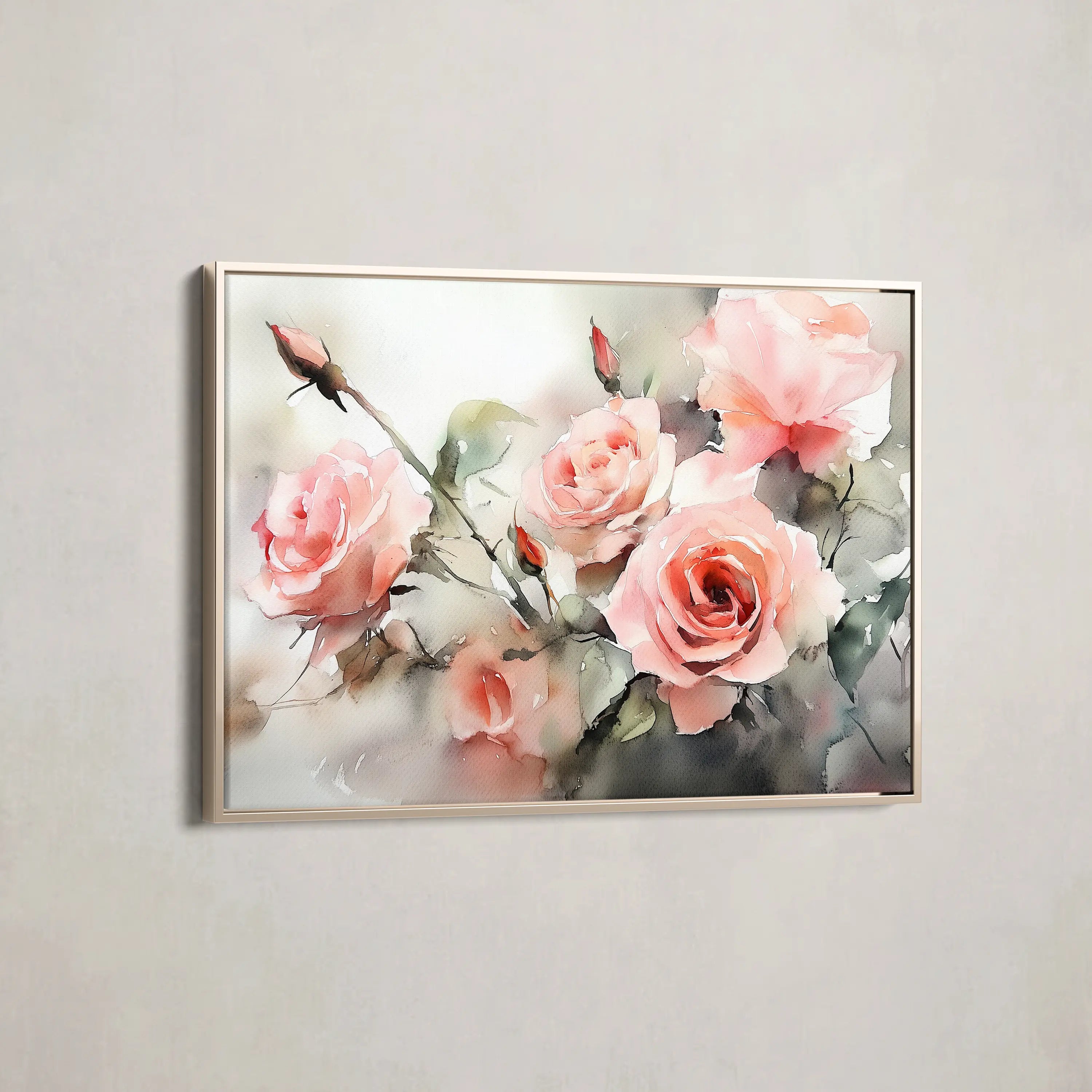 Floral Canvas Wall Art WAD1146-F 90 x 60 cm / Stretched on hidden frame