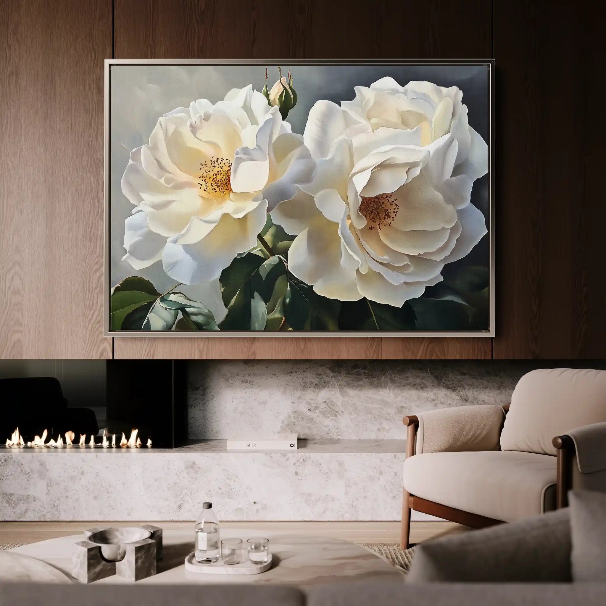 Floral Canvas Wall Art WAD1147-F 90 x 60 cm / Stretched on hidden frame