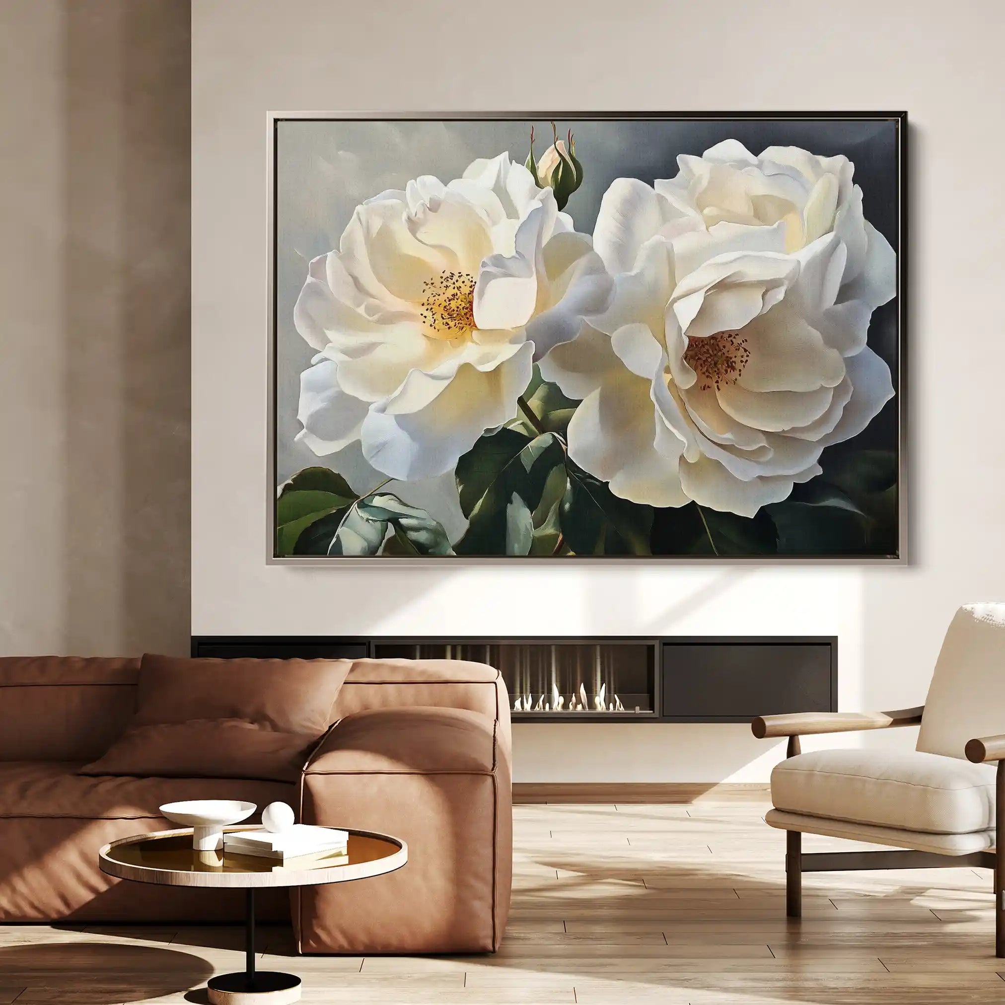 Floral Canvas Wall Art WAD1147-F 90 x 60 cm / Stretched on hidden frame