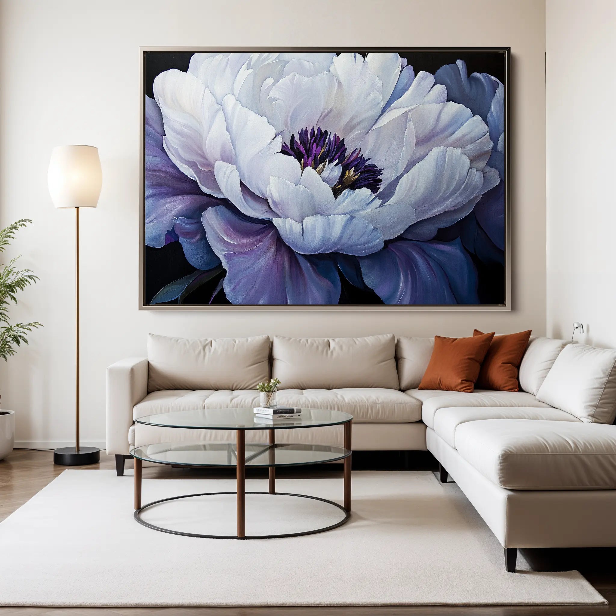 Floral Canvas Wall Art WAD1148-F 90 x 60 cm / Stretched on hidden frame