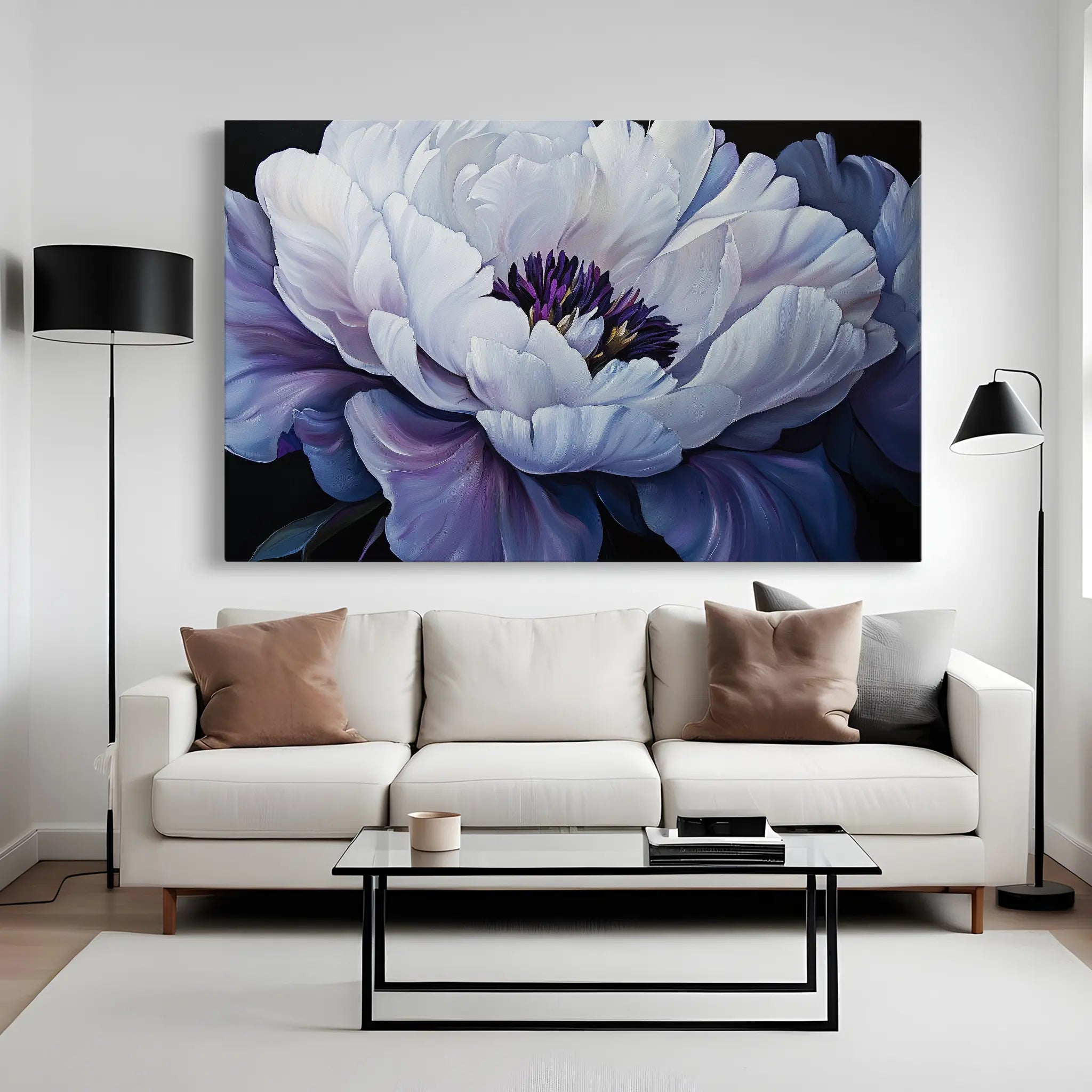 Floral Canvas Wall Art WAD1148-F 90 x 60 cm / Stretched on hidden frame