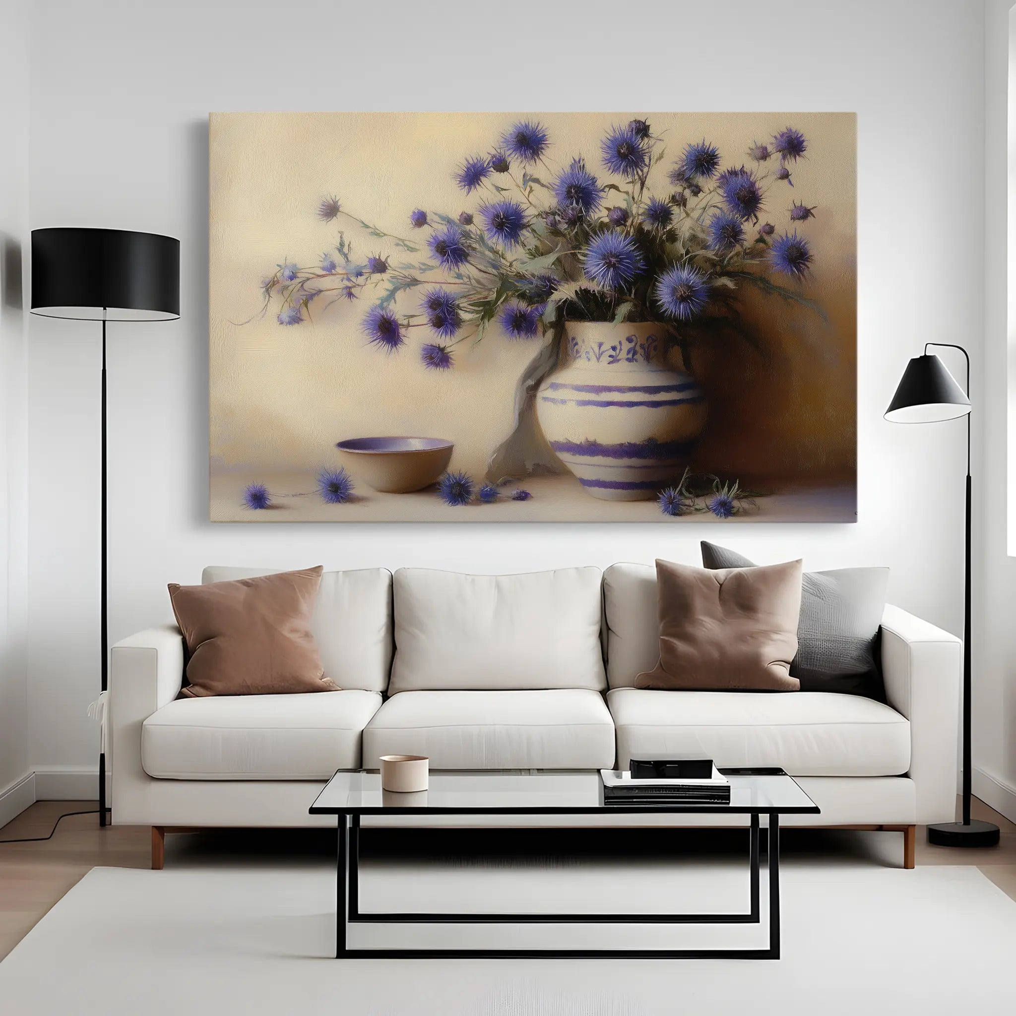 Floral Canvas Wall Art WAD1149-F 90 x 60 cm / Stretched on hidden frame