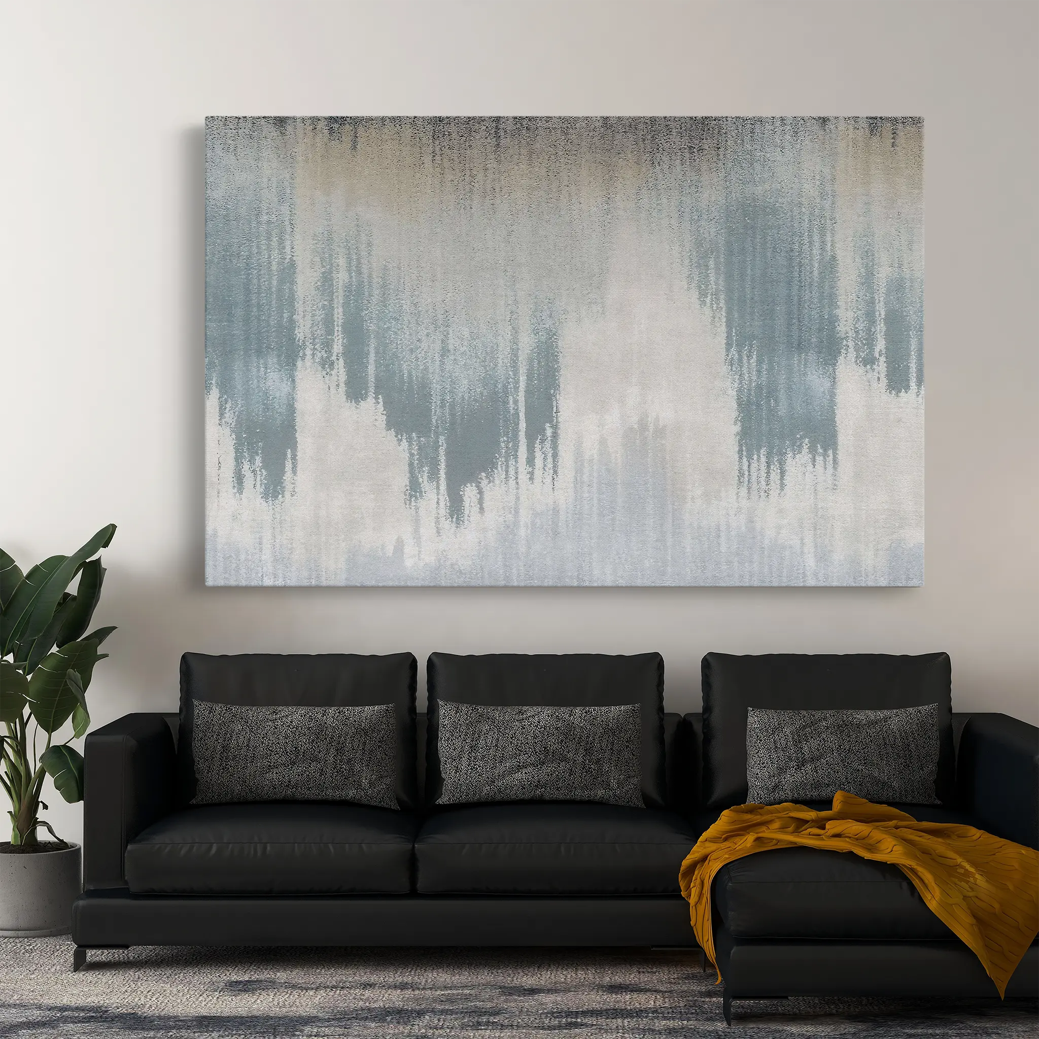 Abstract Canvas Wall Art WAD115-A 90 x 60 cm / Stretched on hidden frame