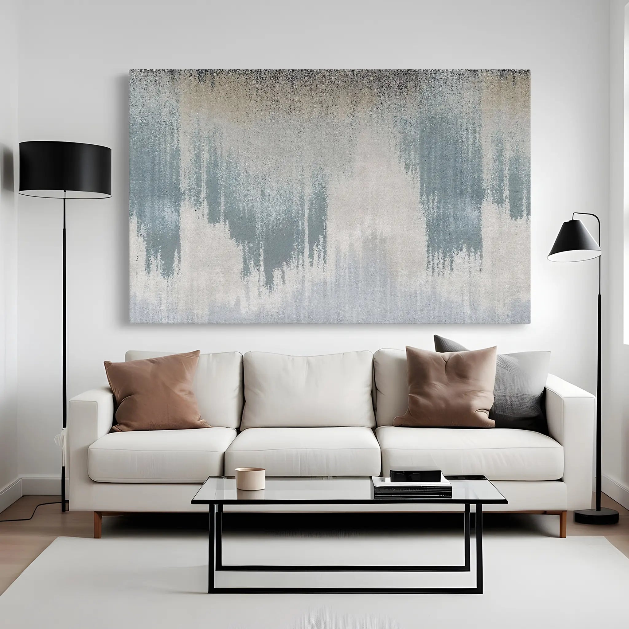 Abstract Canvas Wall Art WAD115-A 90 x 60 cm / Stretched on hidden frame