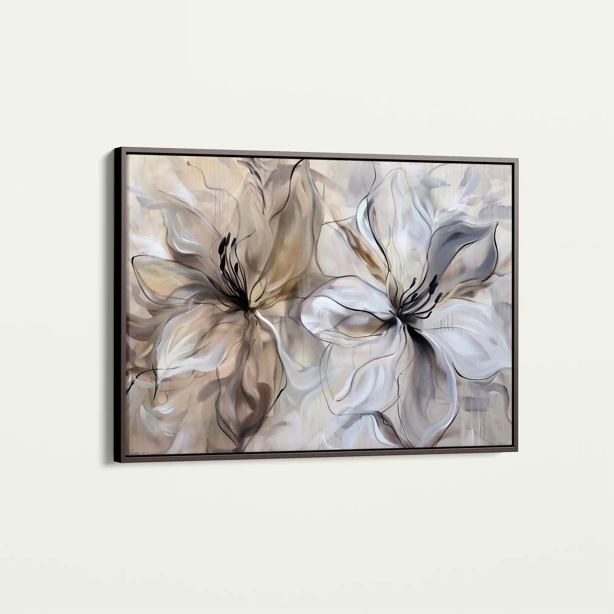 Floral Canvas Wall Art WAD115-F 90 x 60 cm / Stretched on hidden frame