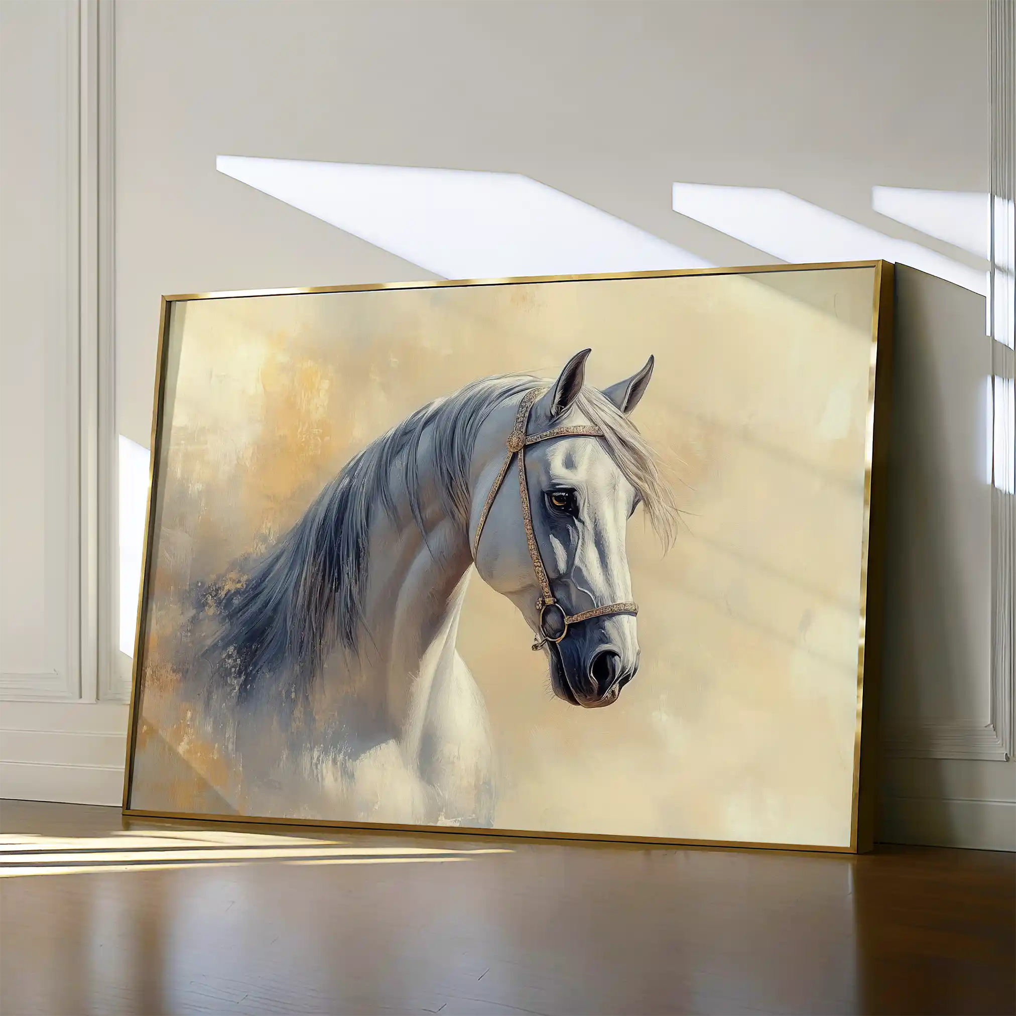 Horses 115 Canvas Art 90 x 60 cm / Stretched on hidden frame