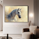 Horses 115 Canvas Art 90 x 60 cm / Stretched on hidden frame