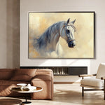 Horses 115 Canvas Art 90 x 60 cm / Stretched on hidden frame