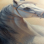 Horses 115 Canvas Art 90 x 60 cm / Stretched on hidden frame
