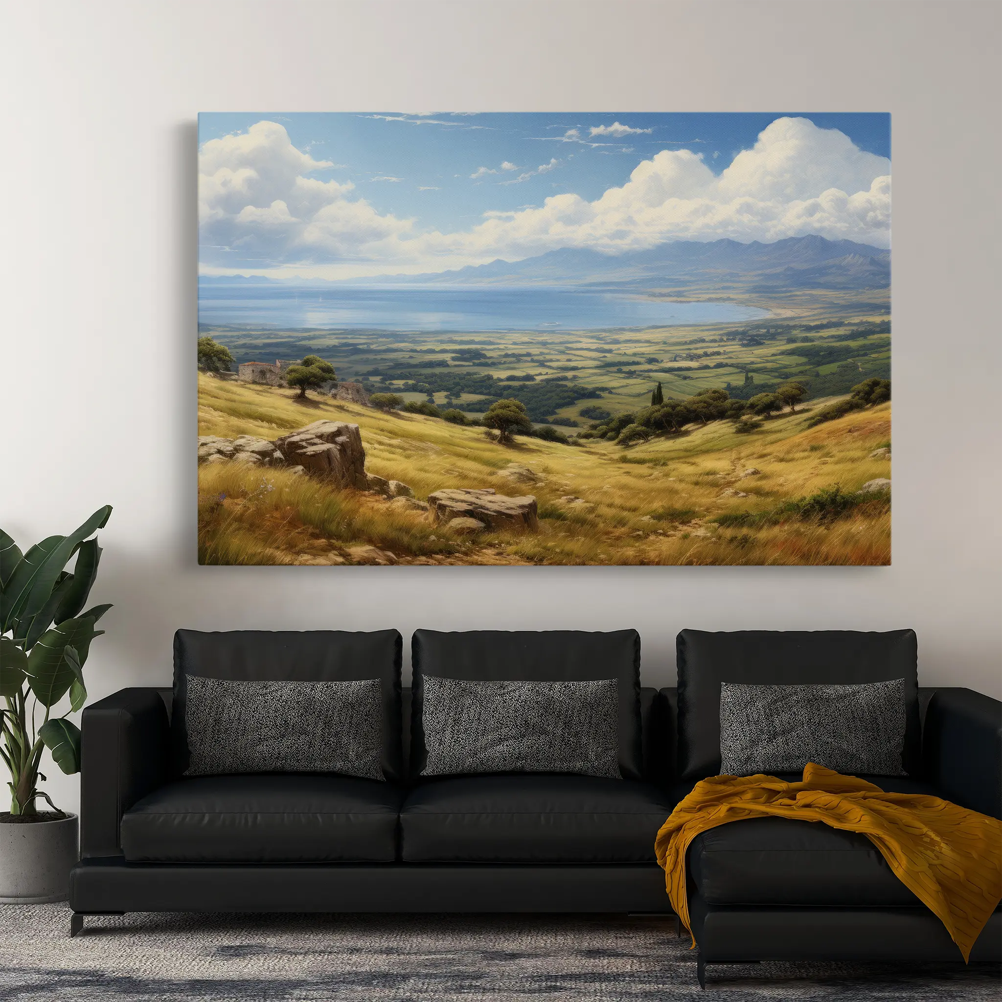 Landscape Canvas Wall Art WAD115-L 90 x 60 cm / Stretched on hidden frame