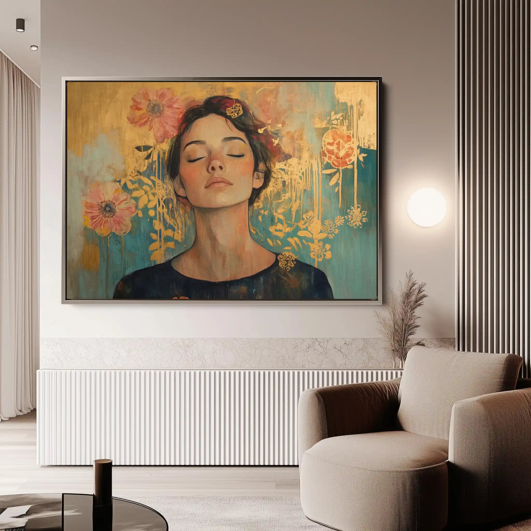 Portrait 115 Canvas Art 90 x 60 cm / Stretched on hidden frame