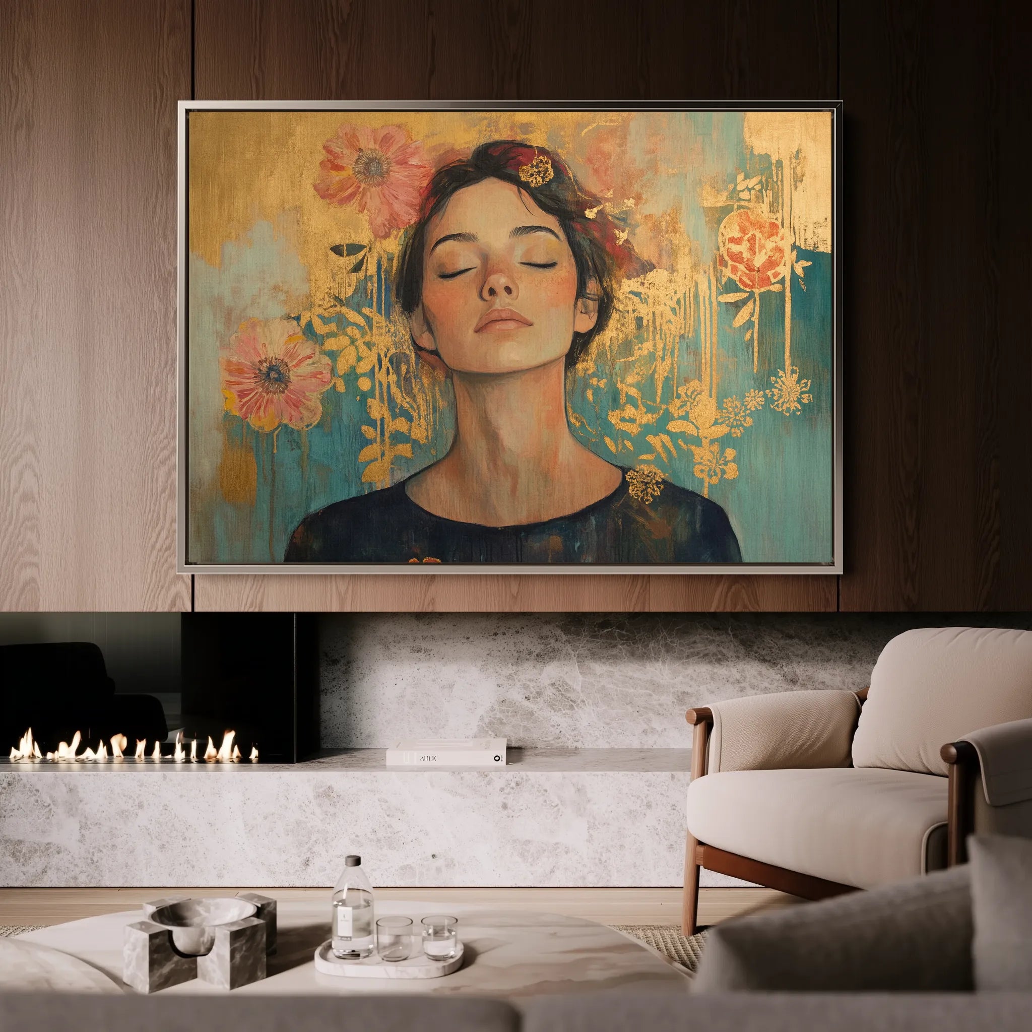 Portrait Canvas Wall Art WAD115-P 90 x 60 cm / Stretched on hidden frame