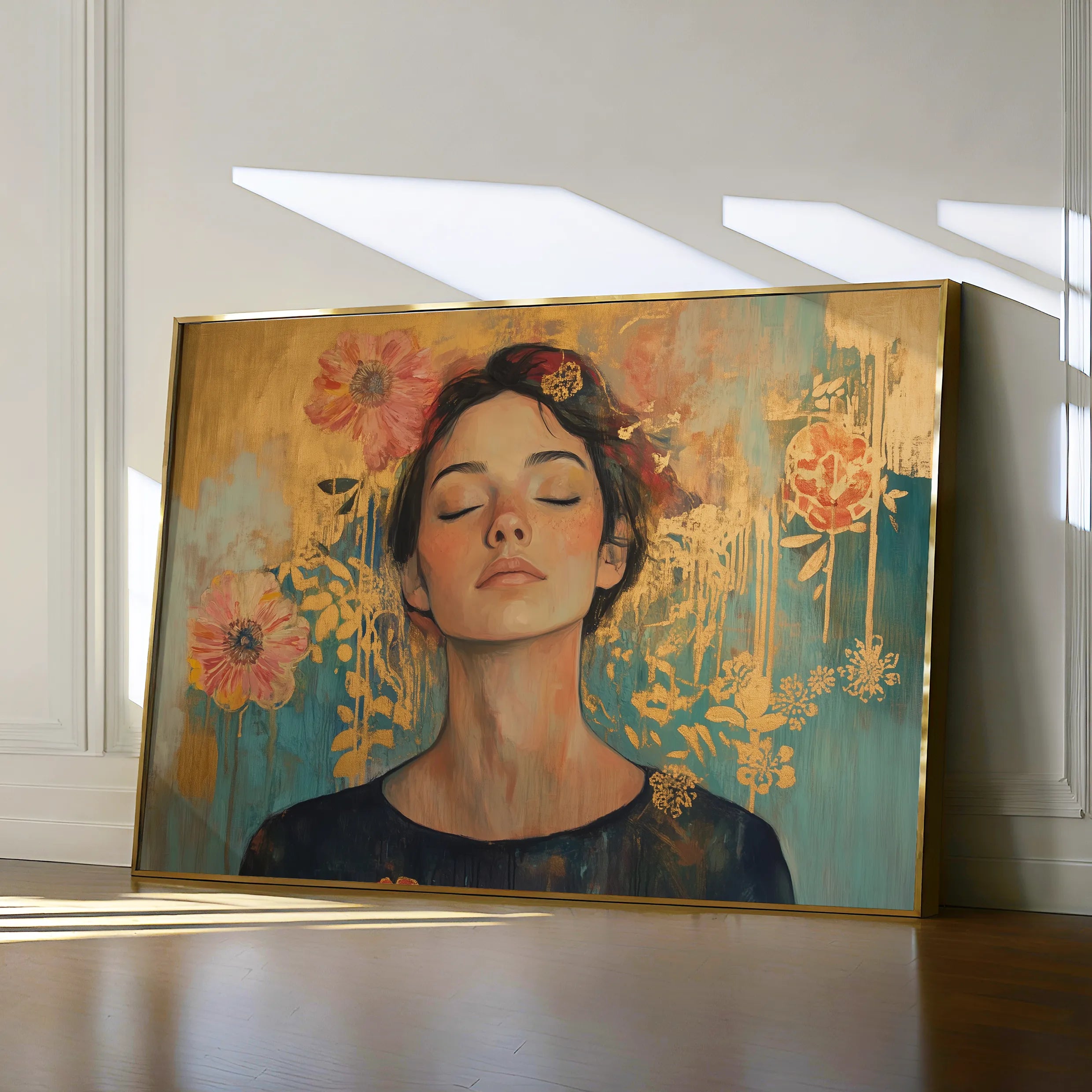 Portrait Canvas Wall Art WAD115-P 90 x 60 cm / Stretched on hidden frame