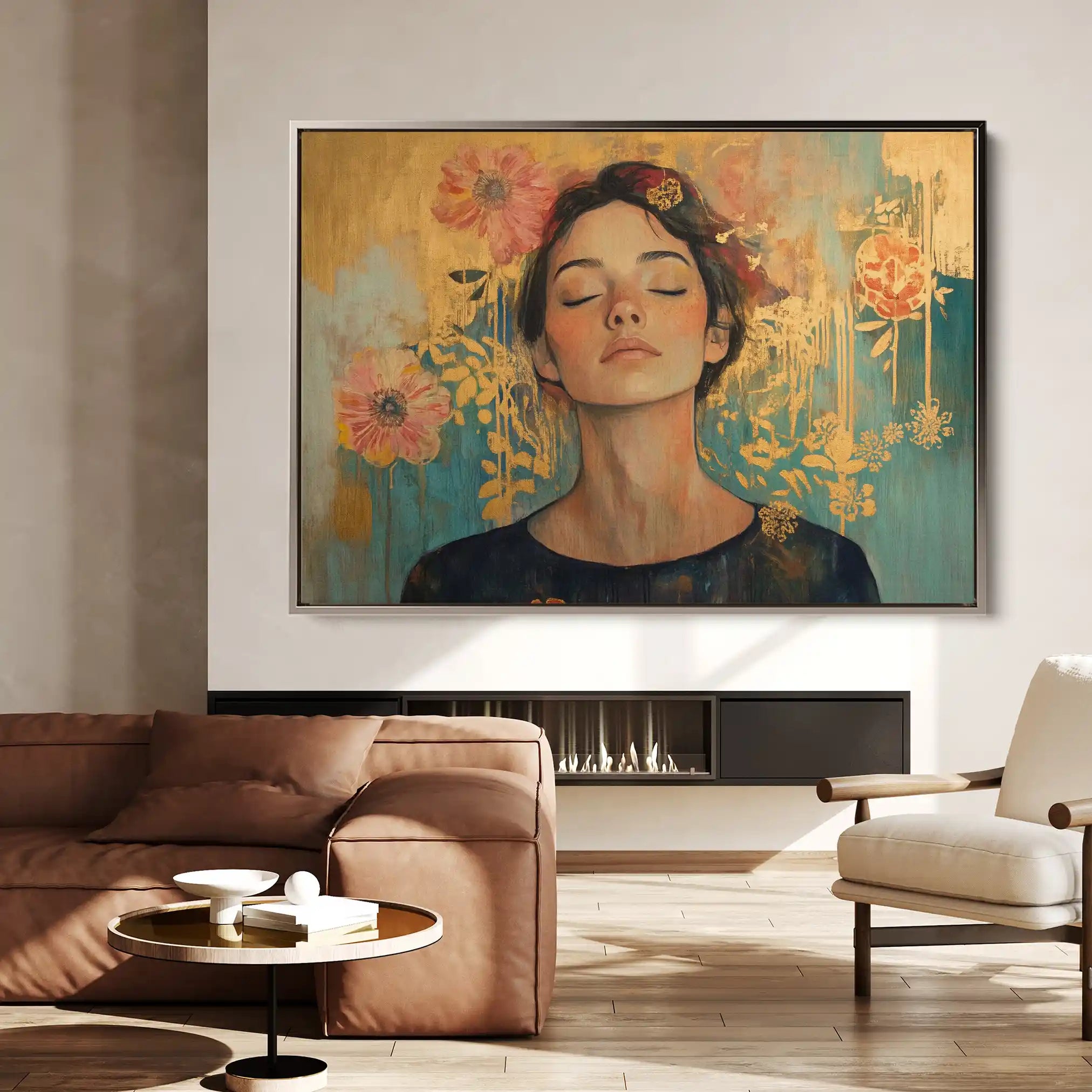 Portrait 115 Canvas Art 90 x 60 cm / Stretched on hidden frame