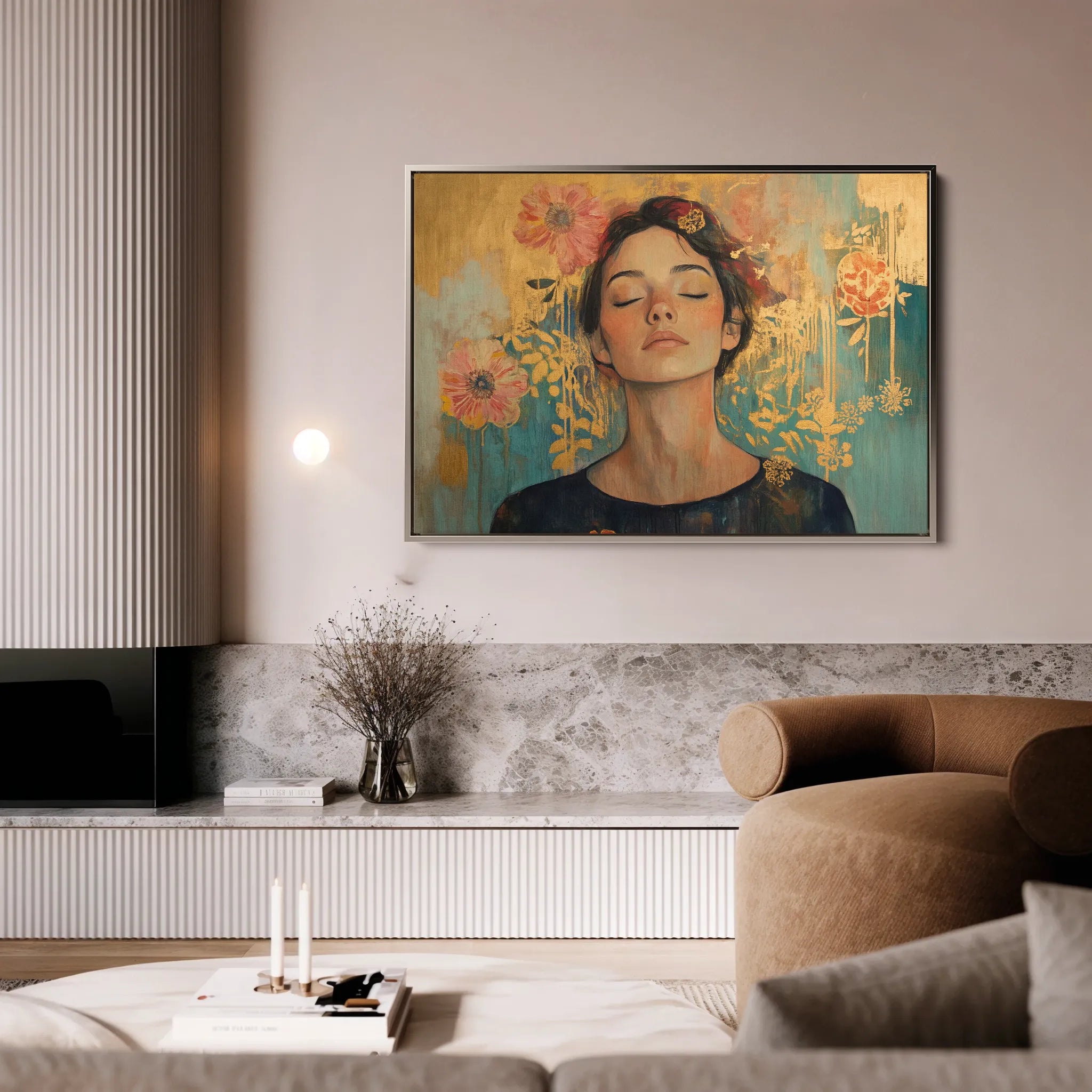 Portrait Canvas Wall Art WAD115-P 90 x 60 cm / Stretched on hidden frame