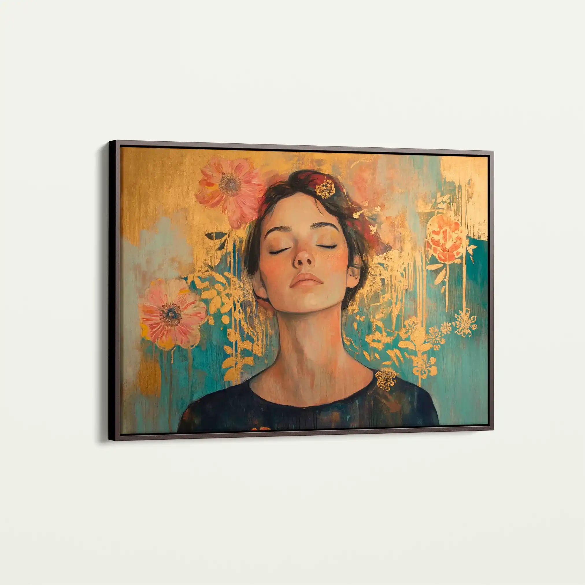 Portrait 115 Canvas Art 90 x 60 cm / Stretched on hidden frame