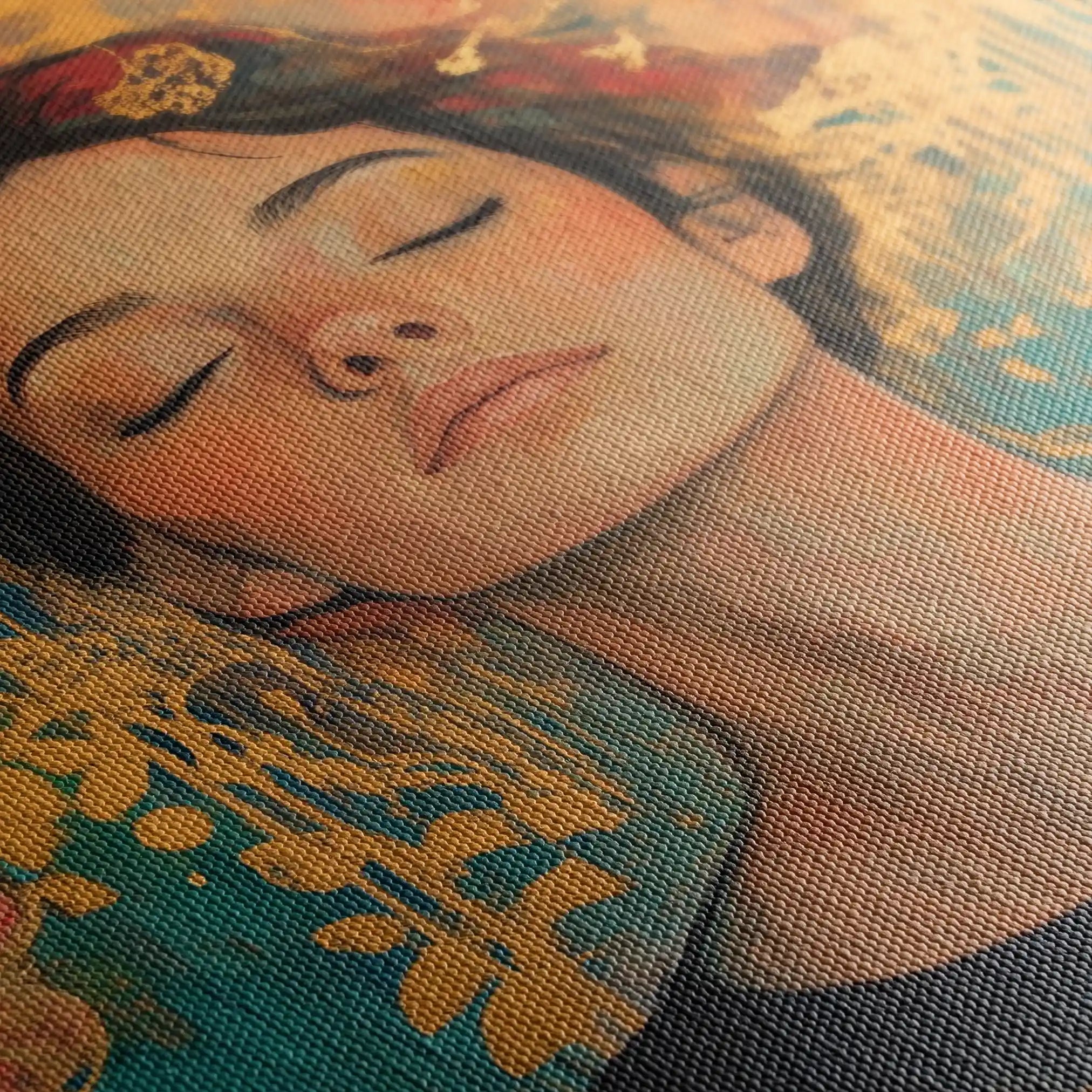 Portrait 115 Canvas Art 90 x 60 cm / Stretched on hidden frame