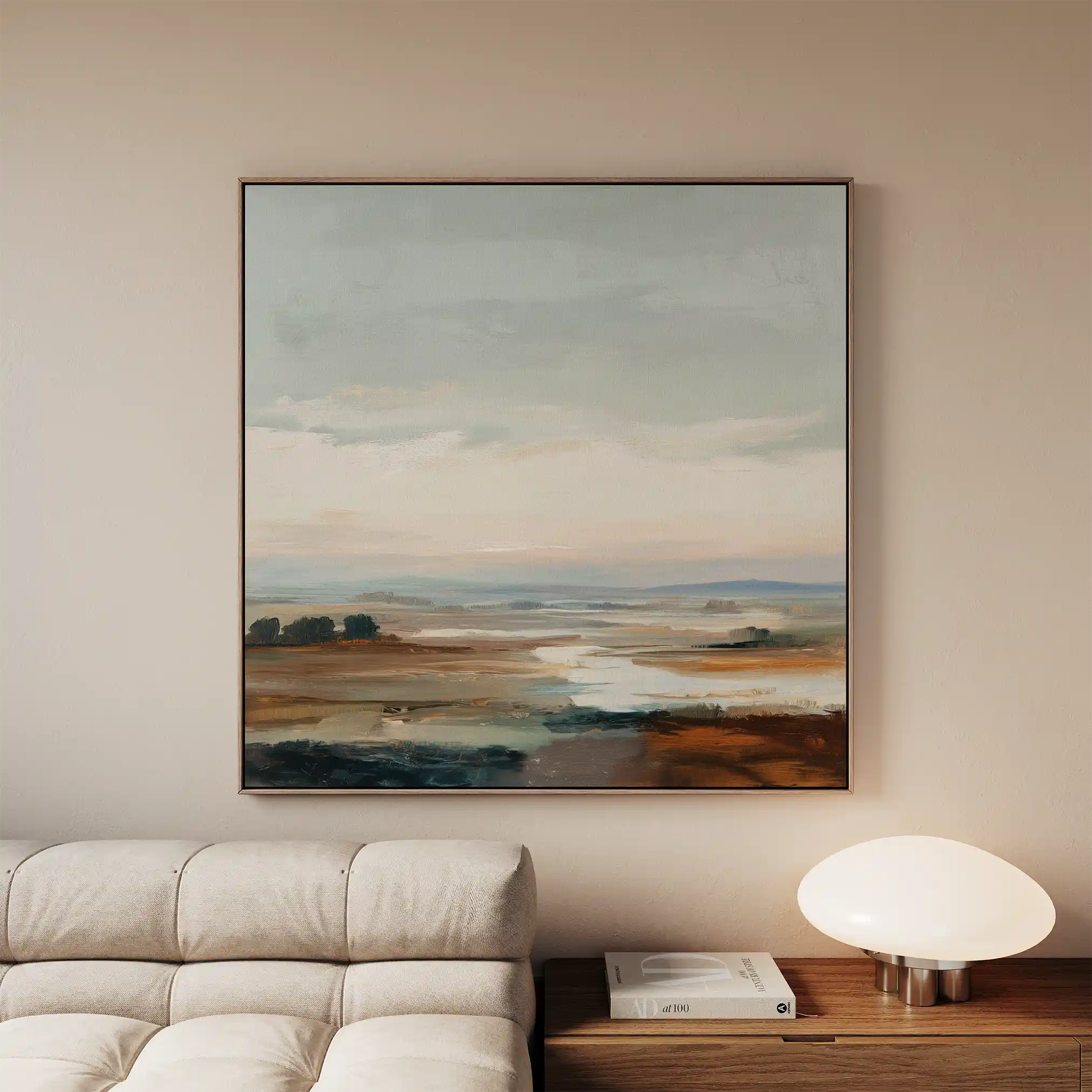 Abstract 1150 Canvas Art 60 x 60 cm / Stretched on hidden frame