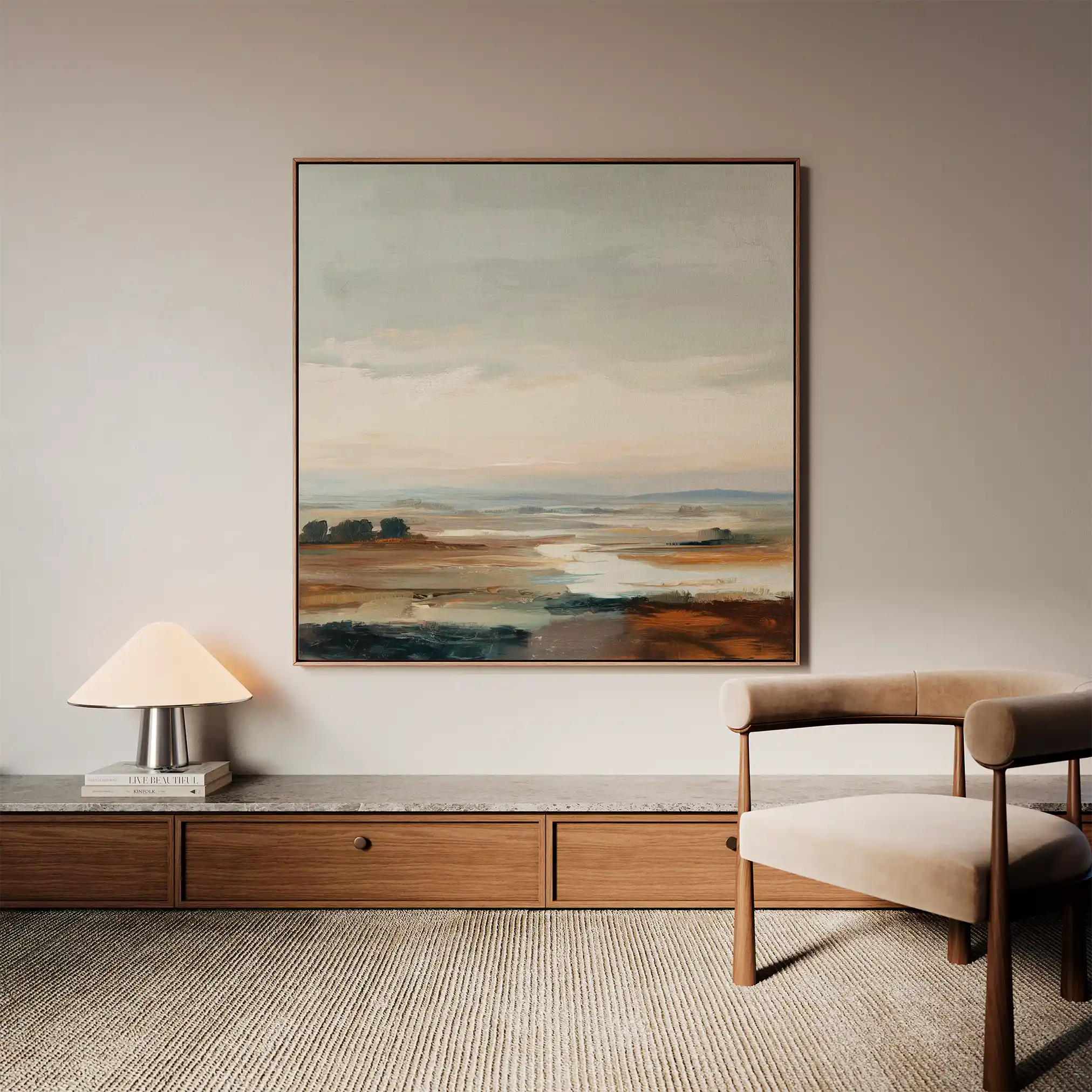 Abstract 1150 Canvas Art 60 x 60 cm / Stretched on hidden frame