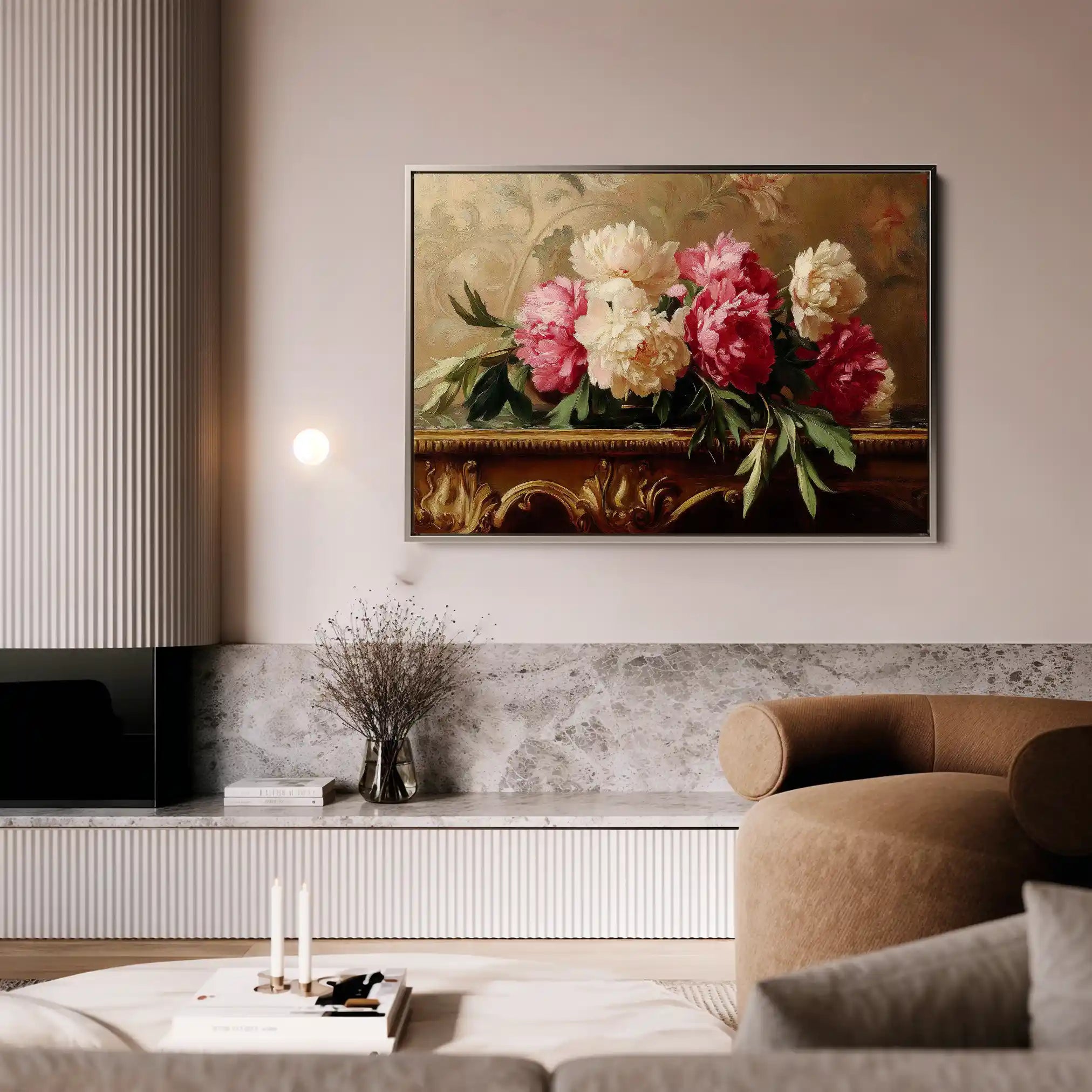 Floral Canvas Wall Art WAD1152-F 90 x 60 cm / Stretched on hidden frame