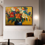 Floral Canvas Wall Art WAD1153-F 90 x 60 cm / Stretched on hidden frame