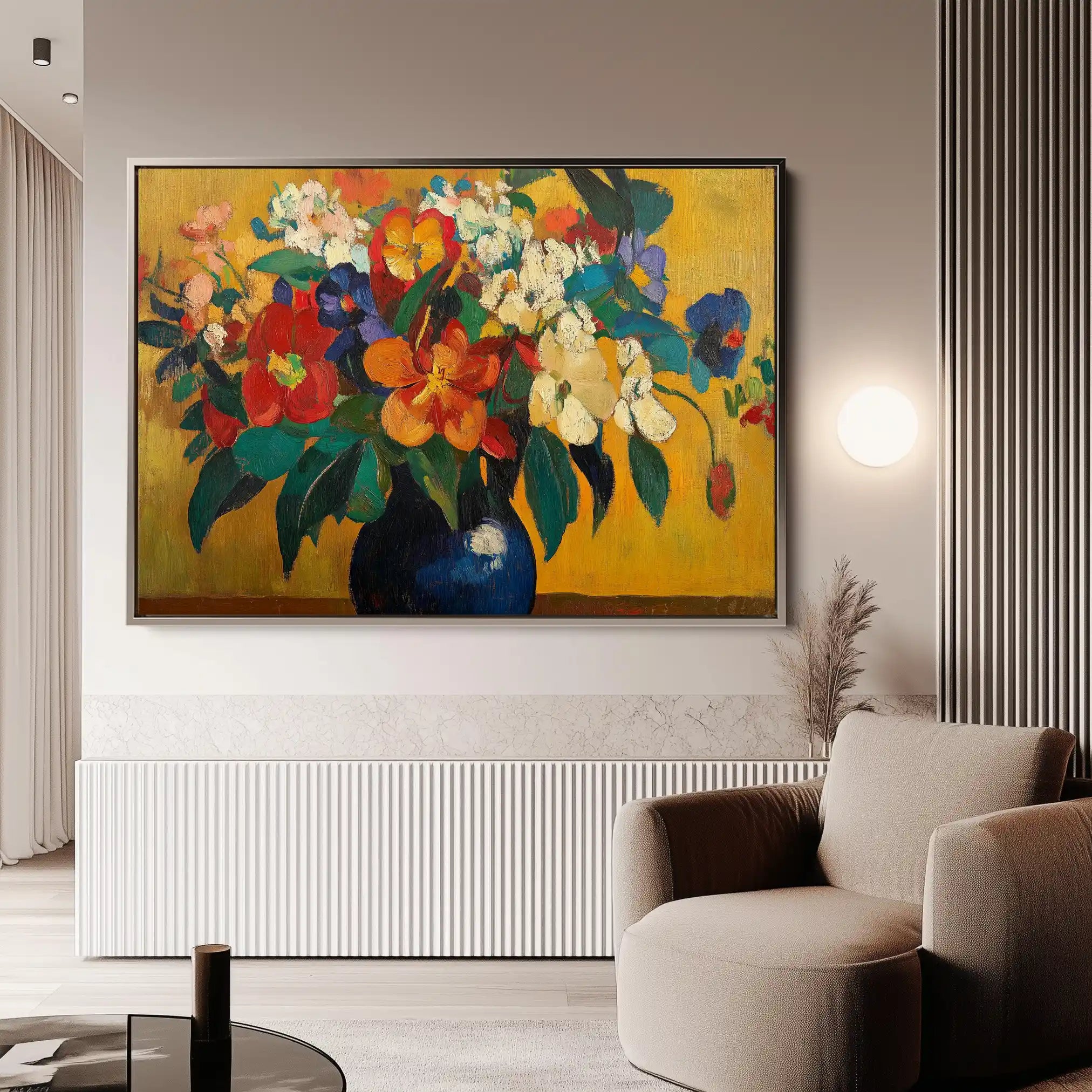 Floral Canvas Wall Art WAD1153-F 90 x 60 cm / Stretched on hidden frame