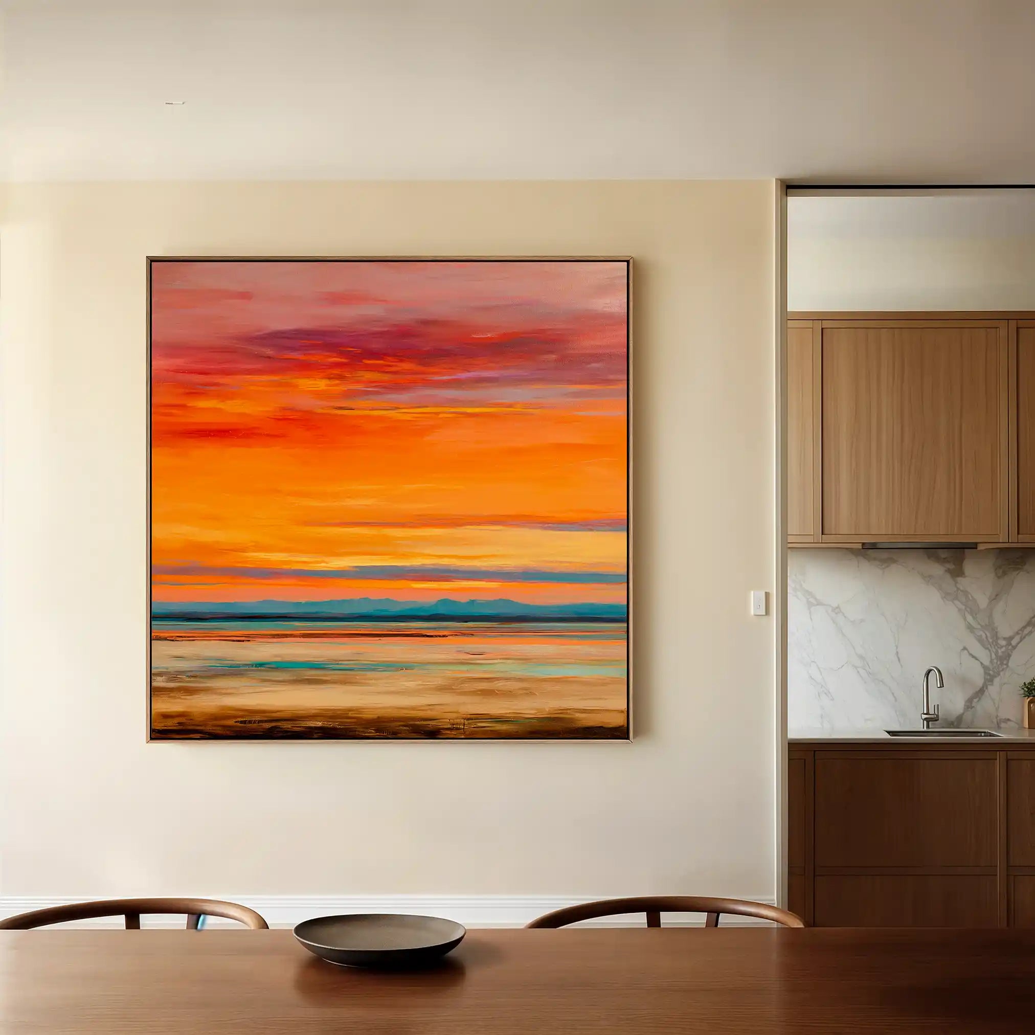 Abstract 1154 Canvas Art 60 x 60 cm / Stretched on hidden frame