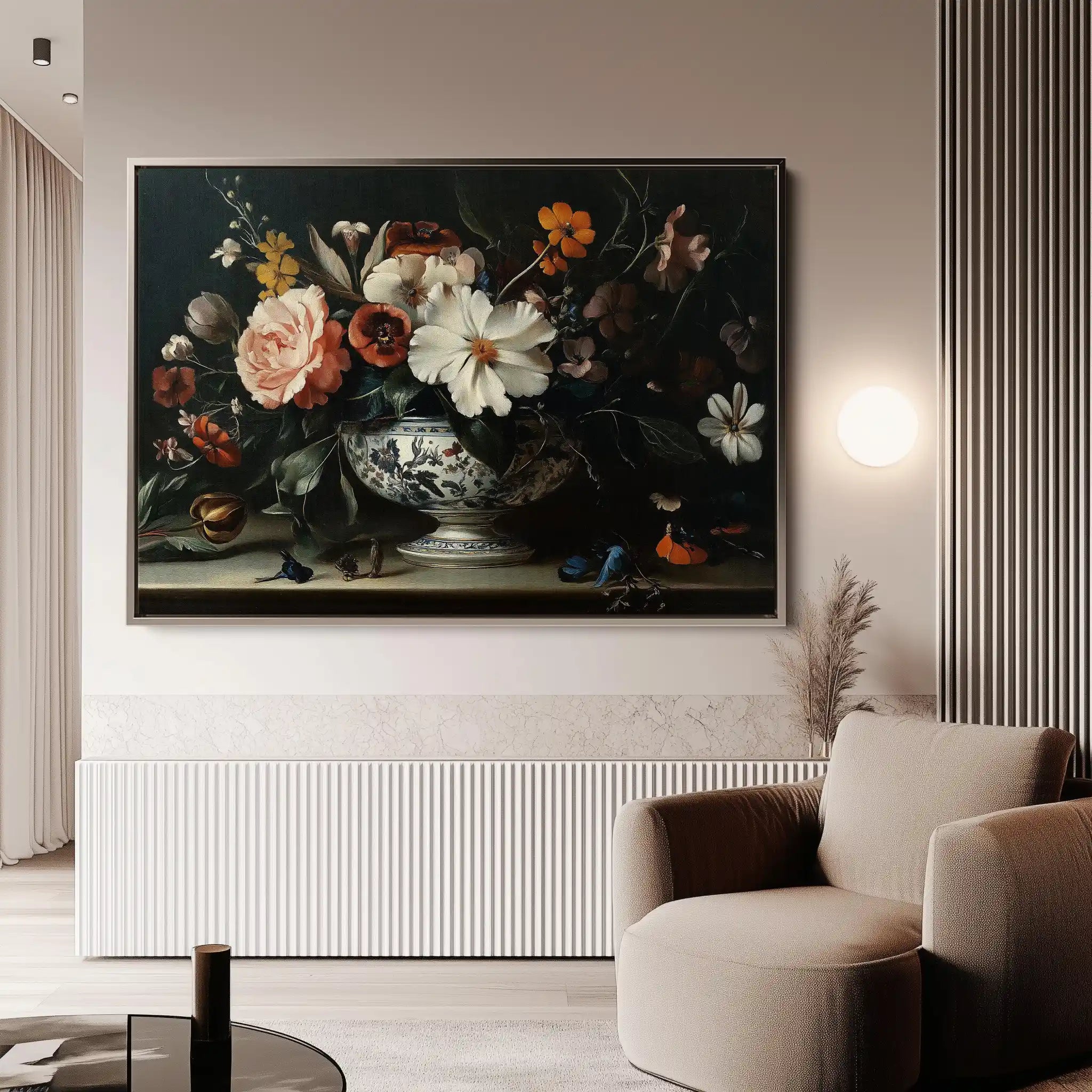 Floral Canvas Wall Art WAD1155-F 90 x 60 cm / Stretched on hidden frame