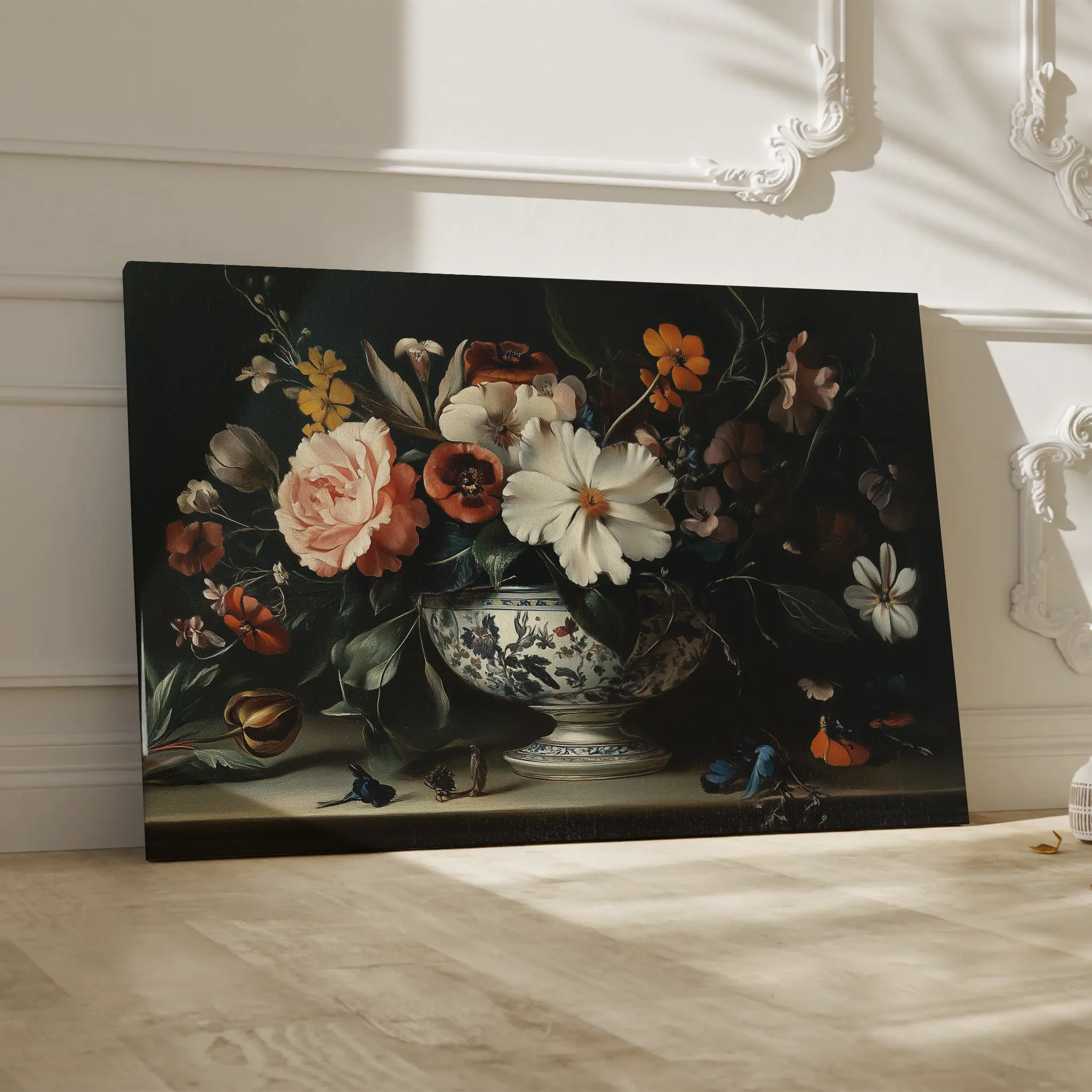 Floral Canvas Wall Art WAD1155-F 90 x 60 cm / Stretched on hidden frame