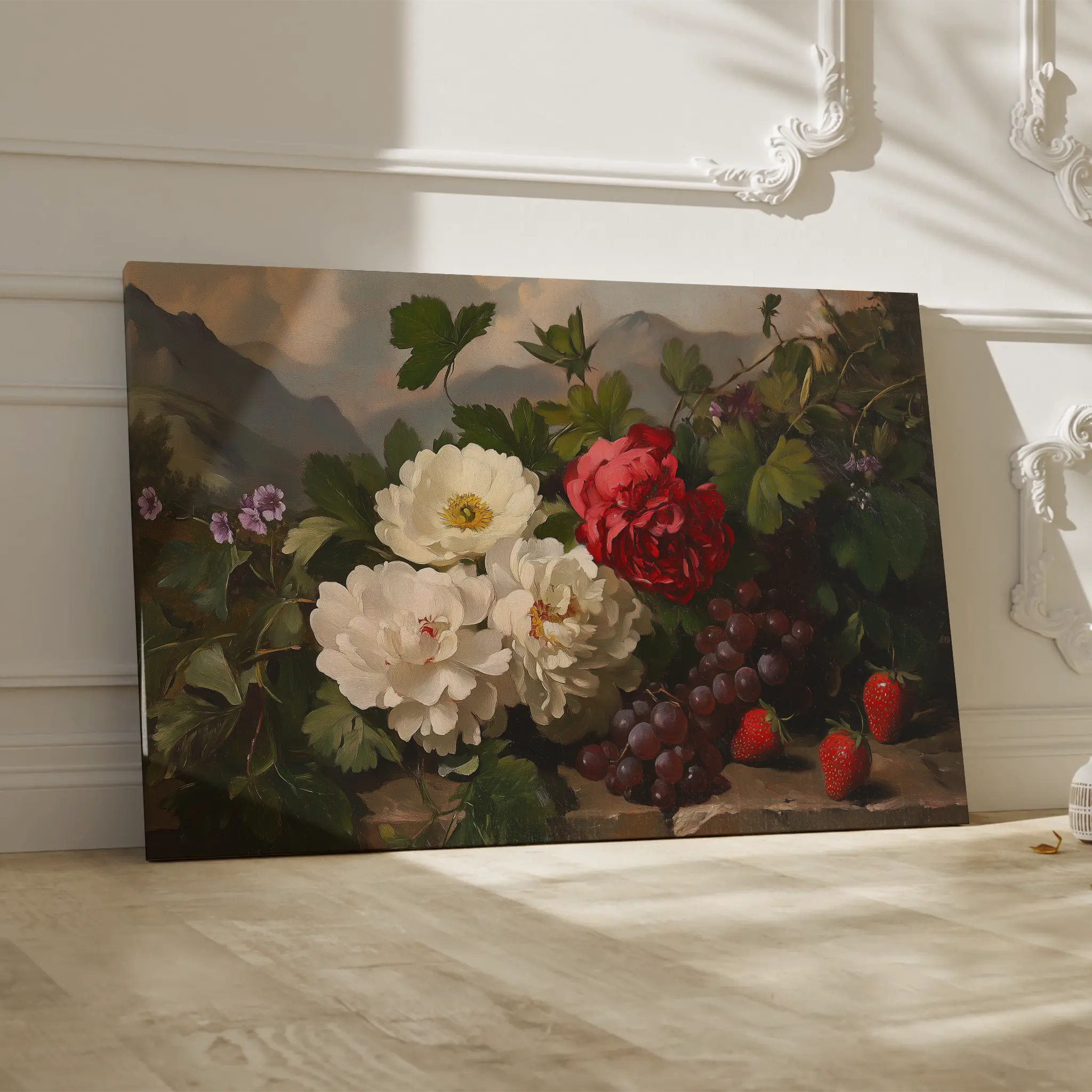 Floral Canvas Wall Art WAD1156-F 90 x 60 cm / Stretched on hidden frame