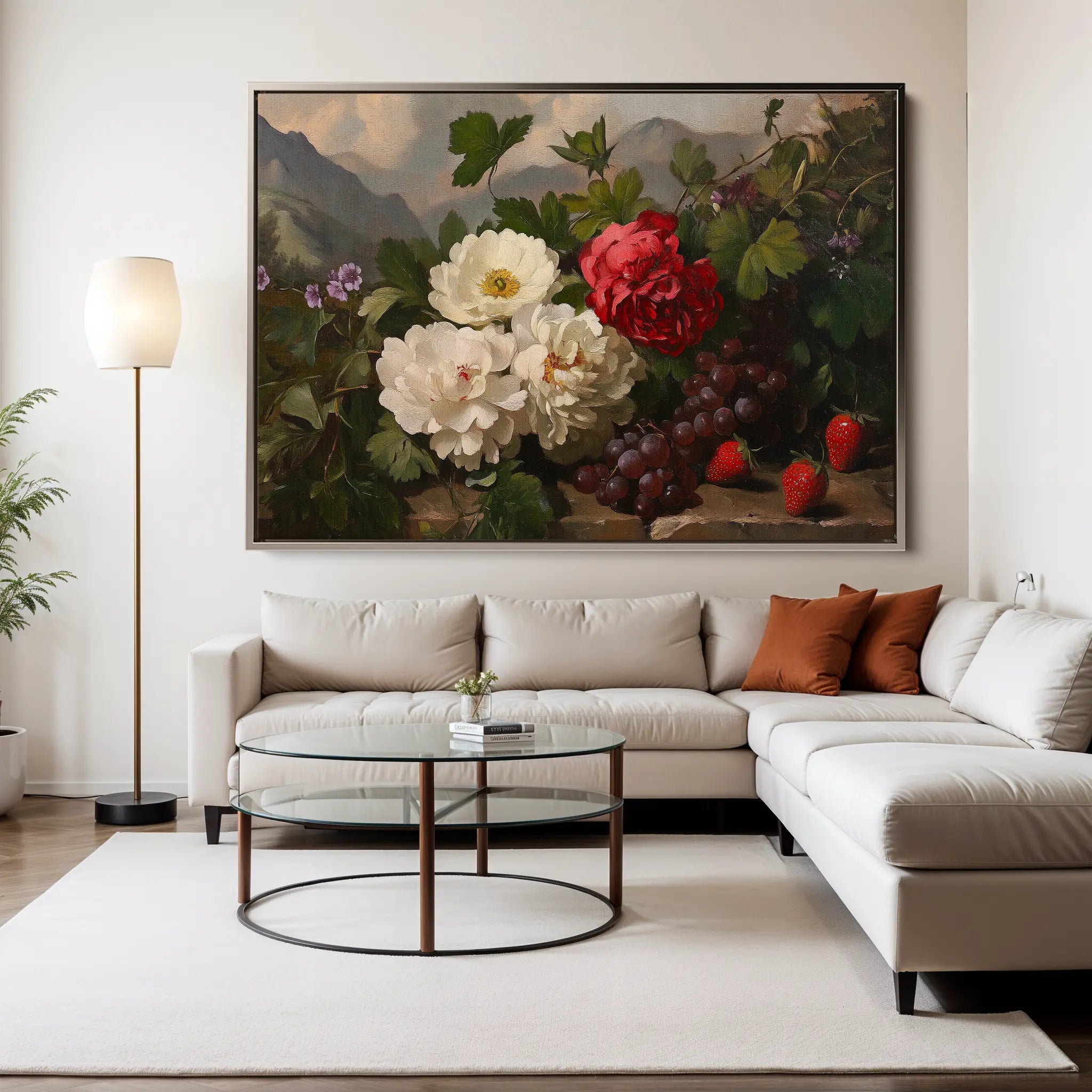 Floral Canvas Wall Art WAD1156-F 90 x 60 cm / Stretched on hidden frame