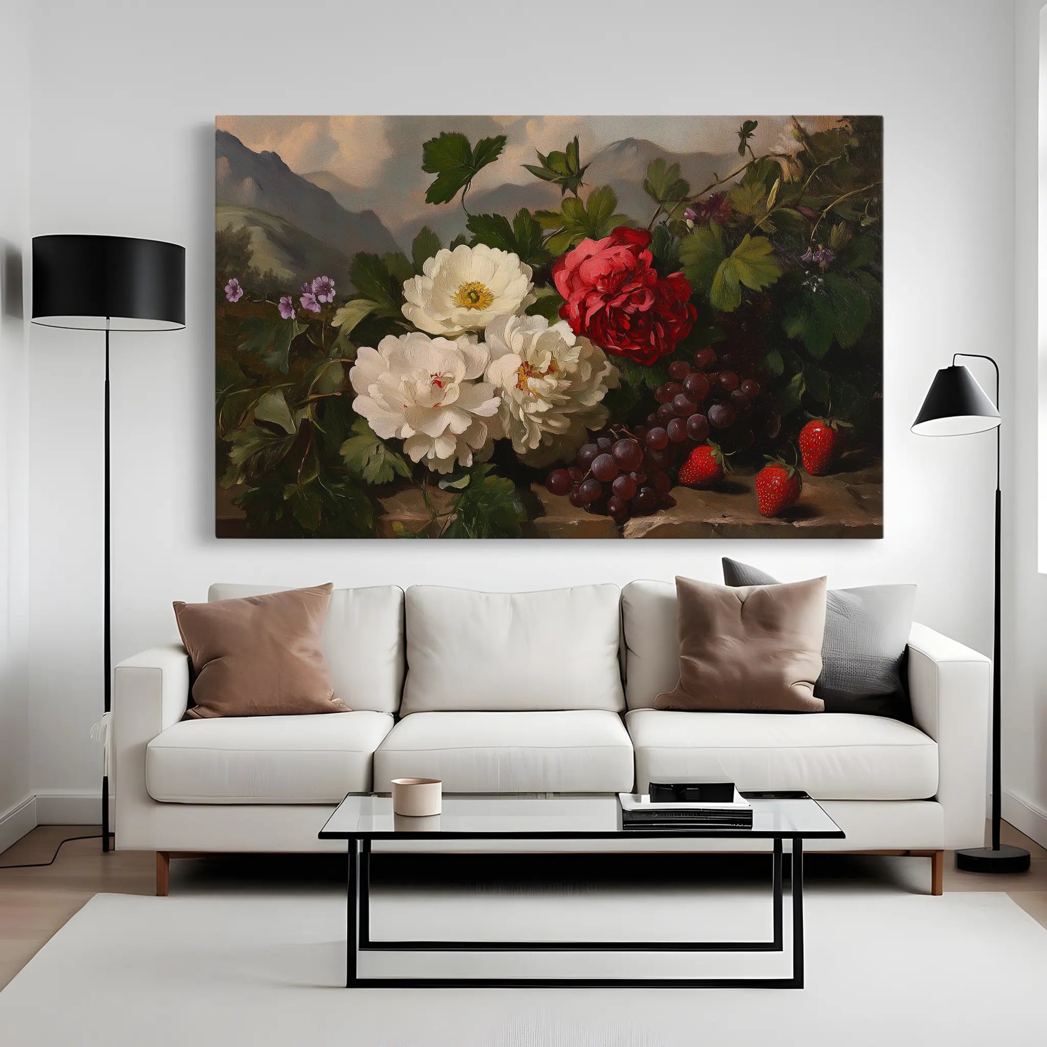 Floral Canvas Wall Art WAD1156-F 90 x 60 cm / Stretched on hidden frame