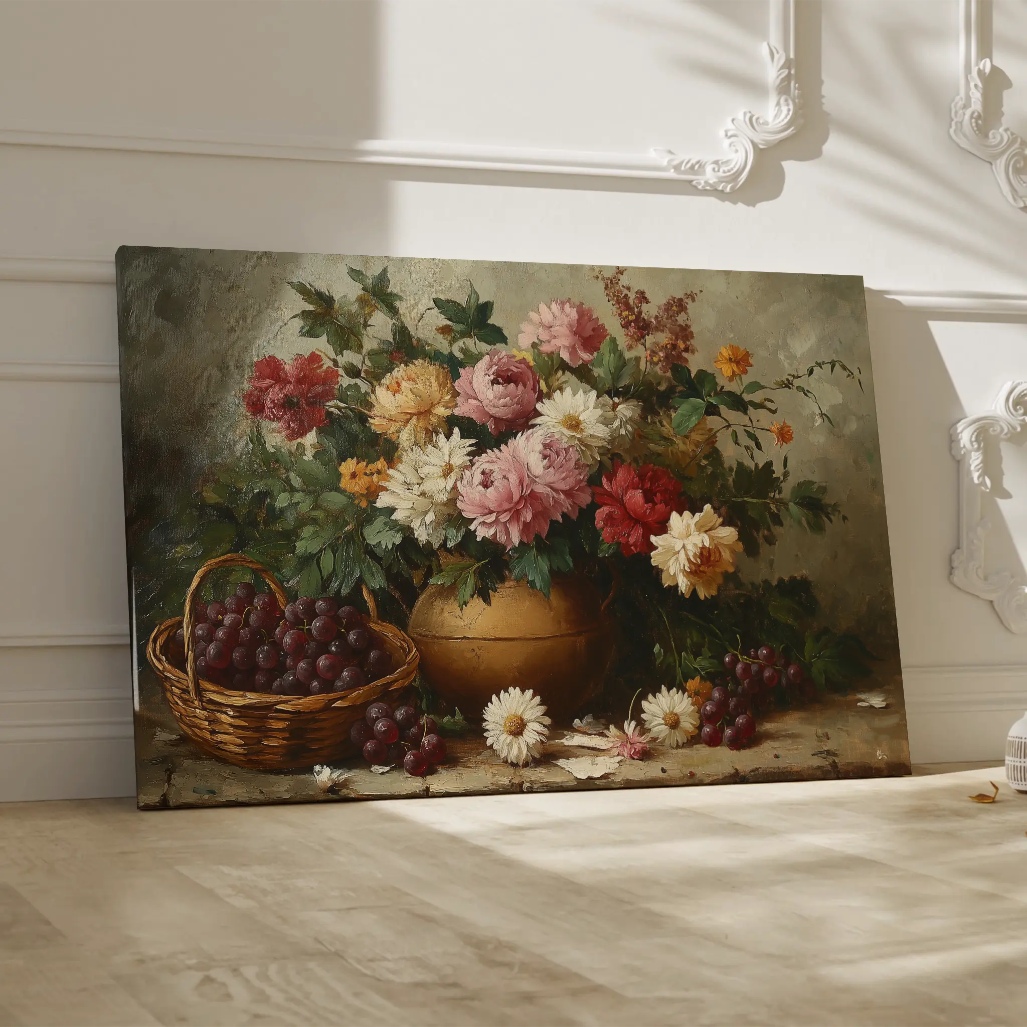 Floral Canvas Wall Art WAD1157-F 90 x 60 cm / Stretched on hidden frame