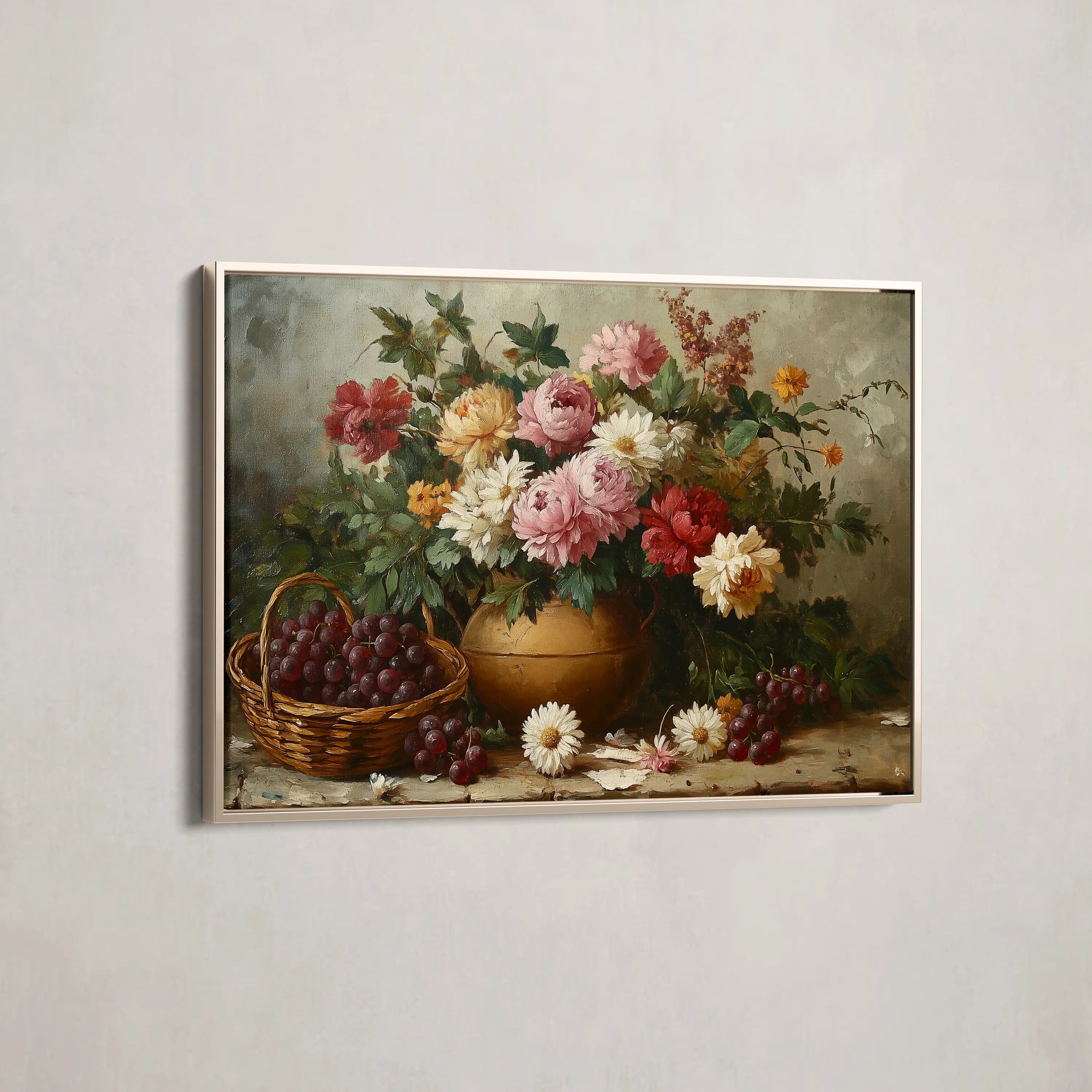 Floral Canvas Wall Art WAD1157-F 90 x 60 cm / Stretched on hidden frame