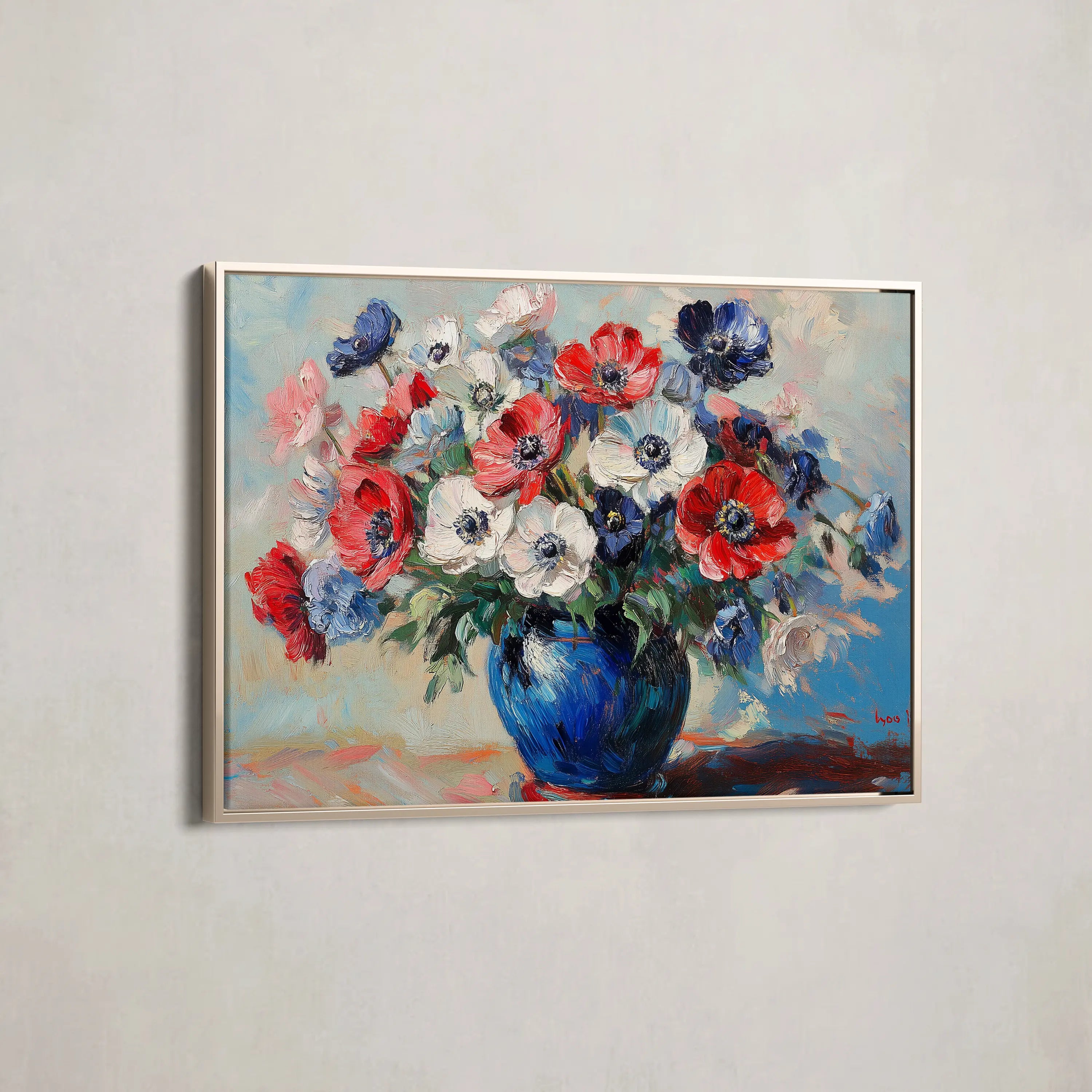 Floral Canvas Wall Art WAD1158-F 90 x 60 cm / Stretched on hidden frame