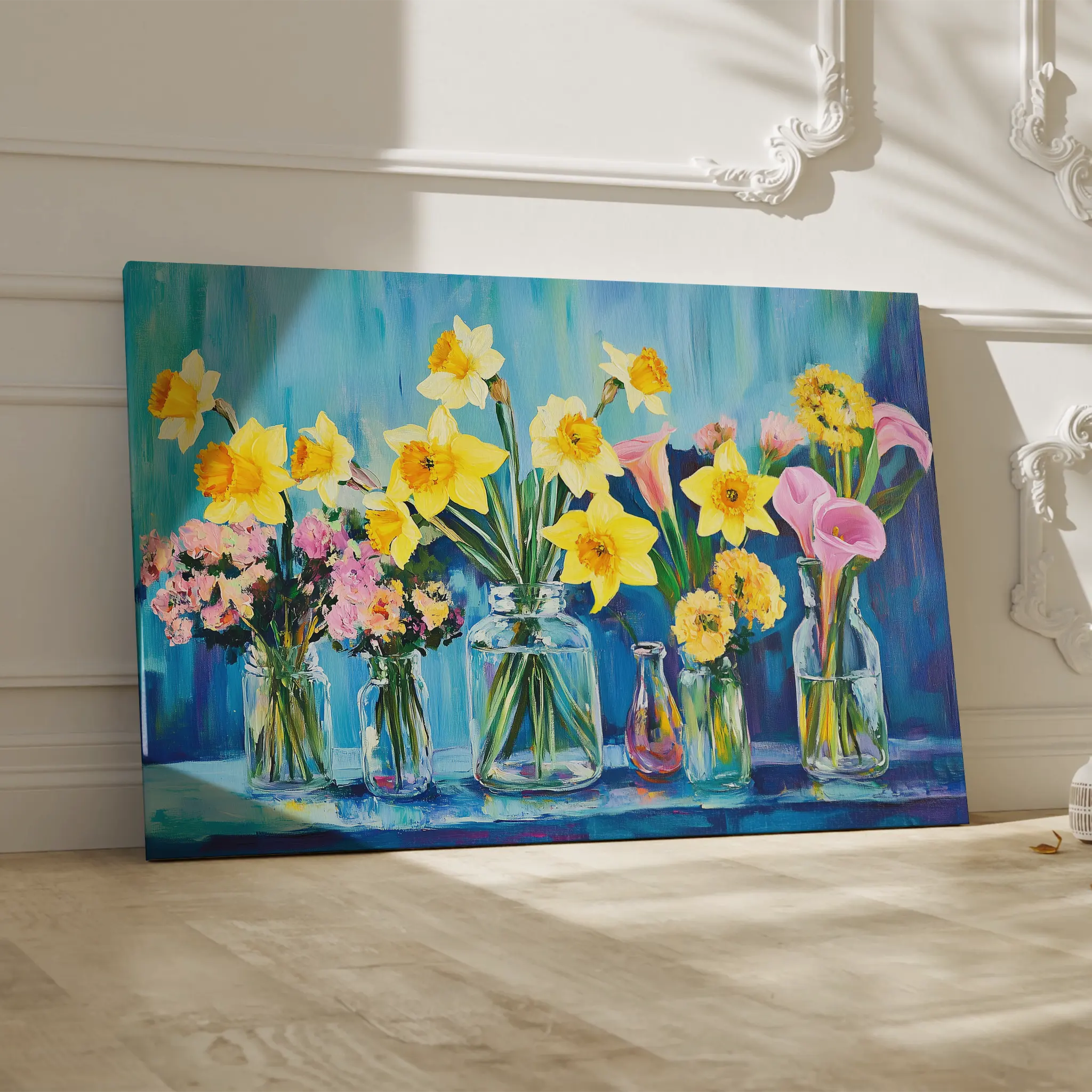 Floral Canvas Wall Art WAD1159-F 90 x 60 cm / Stretched on hidden frame