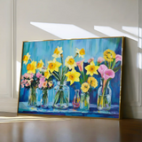 Floral Canvas Wall Art WAD1159-F 90 x 60 cm / Stretched on hidden frame