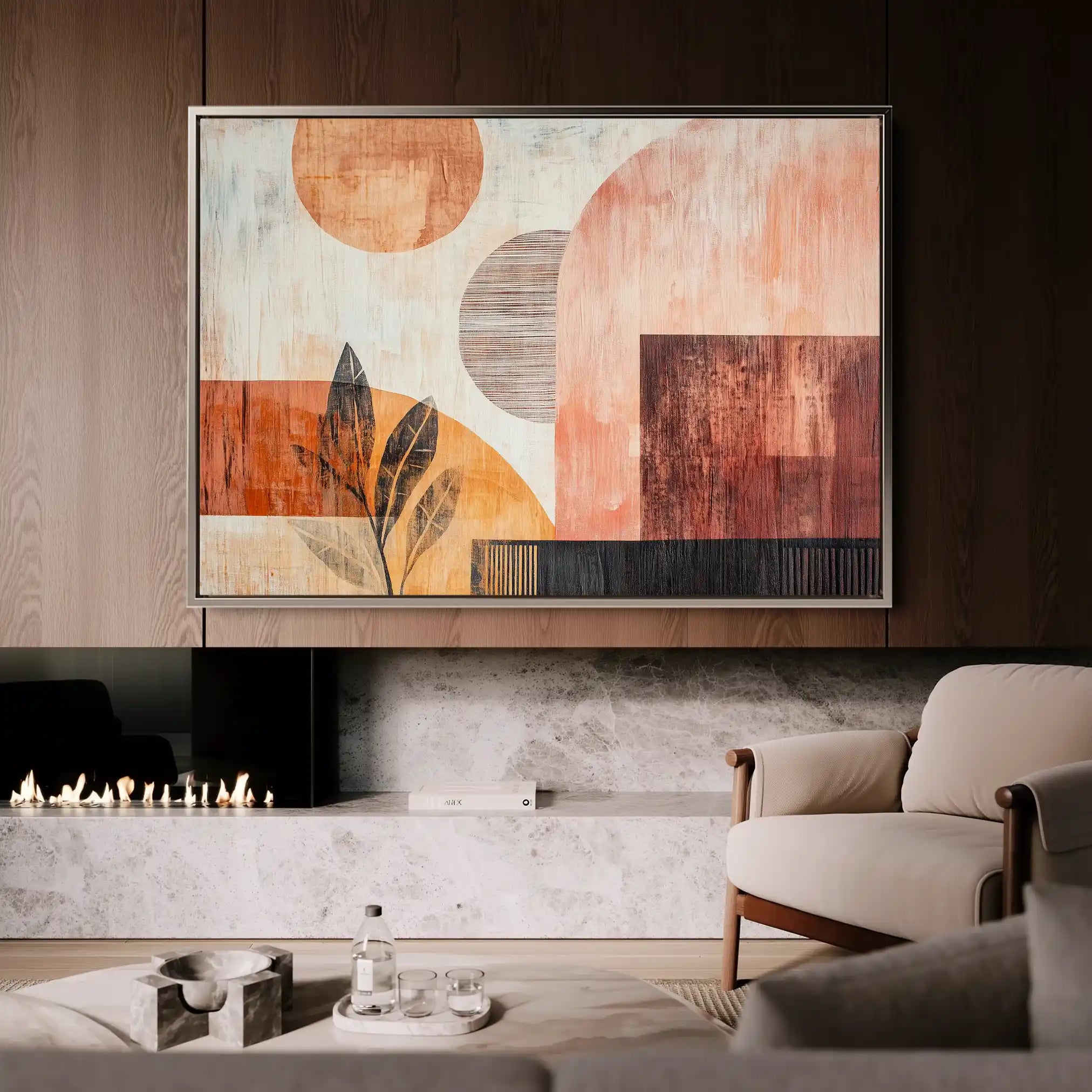 Boho 116 Canvas Art 90 x 60 cm / Stretched on hidden frame