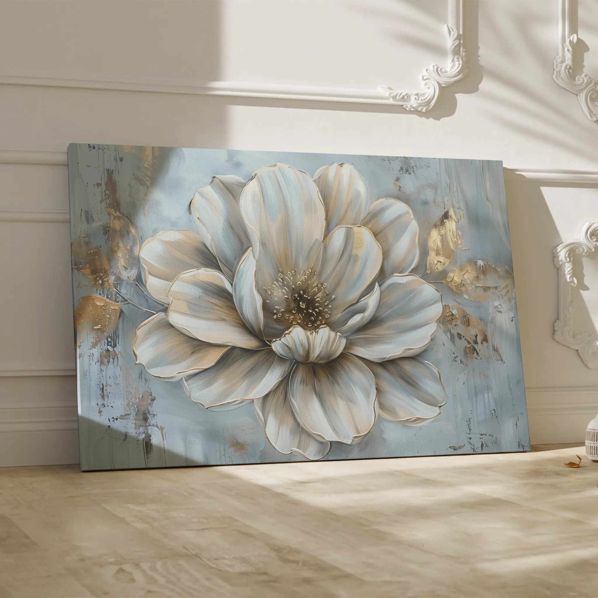 Floral Canvas Wall Art WAD116-F 90 x 60 cm / Stretched on hidden frame