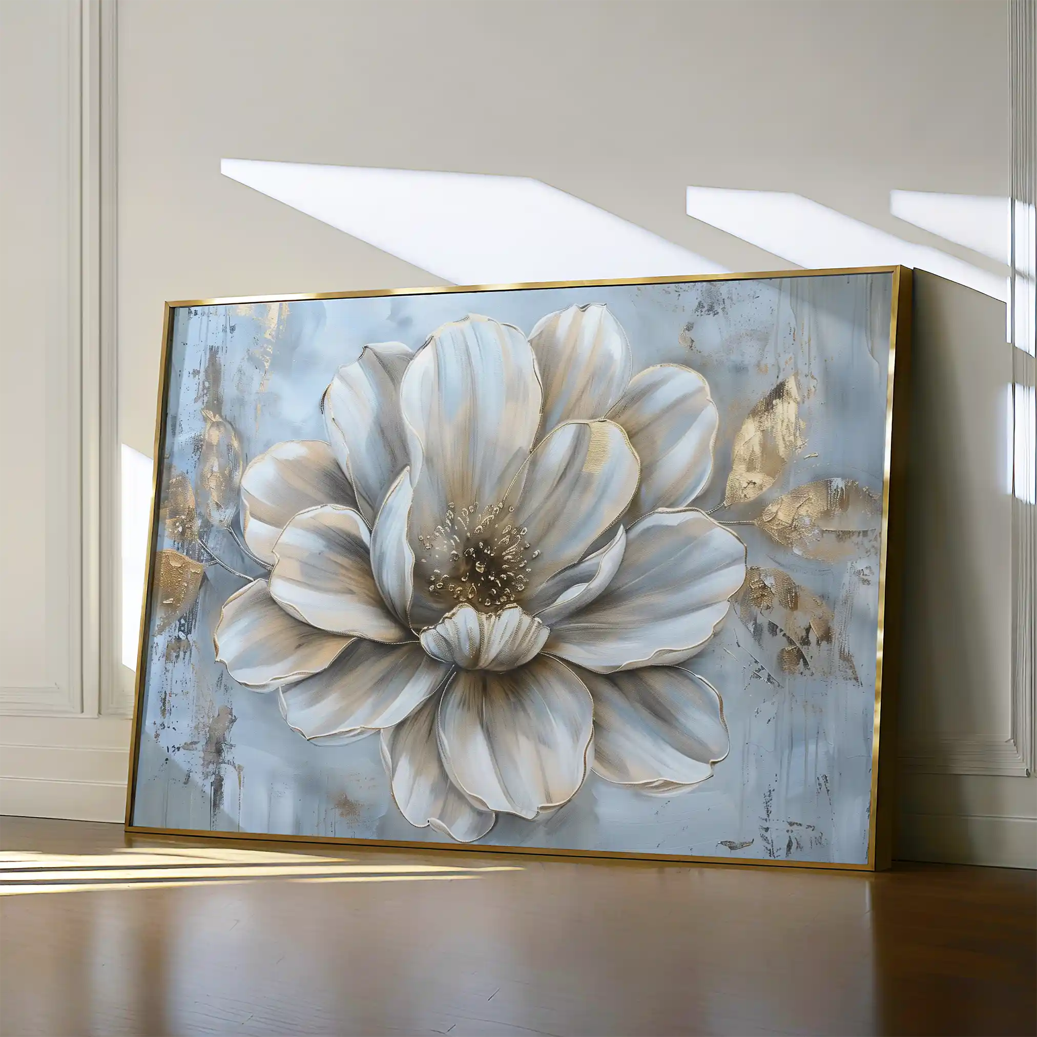 Floral Canvas Wall Art WAD116-F 90 x 60 cm / Stretched on hidden frame