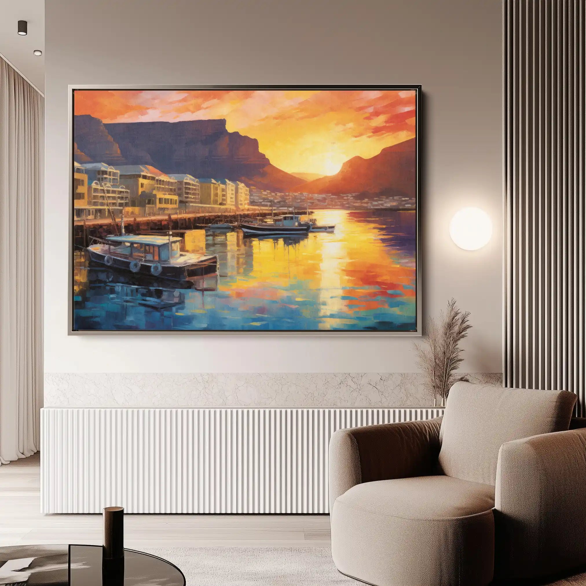 Landscape 116 Canvas Art 90 x 60 cm / Stretched on hidden frame