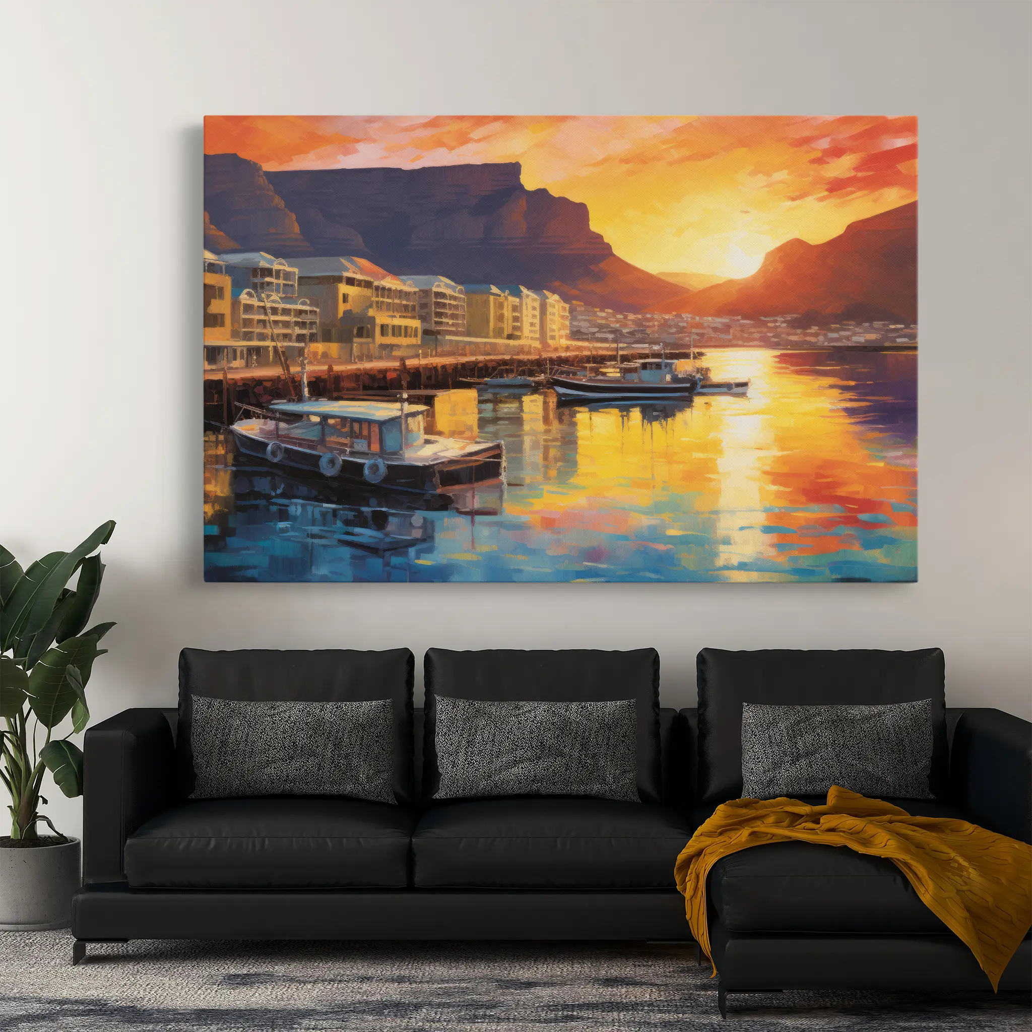 Landscape Canvas Wall Art WAD116-L 90 x 60 cm / Stretched on hidden frame